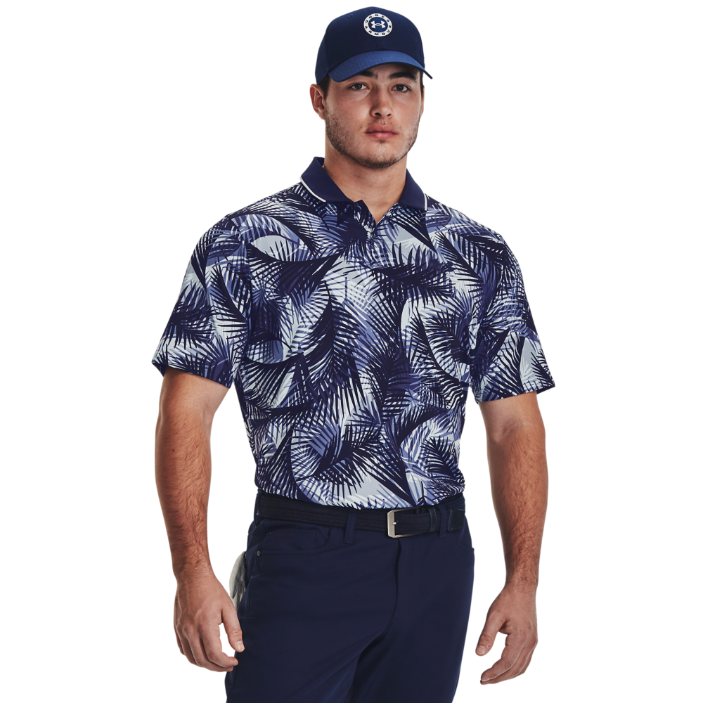 UA Iso-Chill Graphic Palm Men's Short Sleeve Golf Polo Shirt