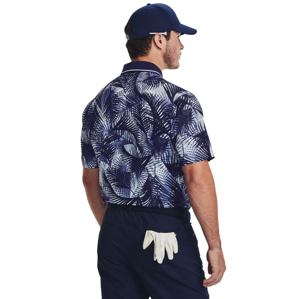 UA Iso-Chill Graphic Palm Men's Short Sleeve Golf Polo Shirt