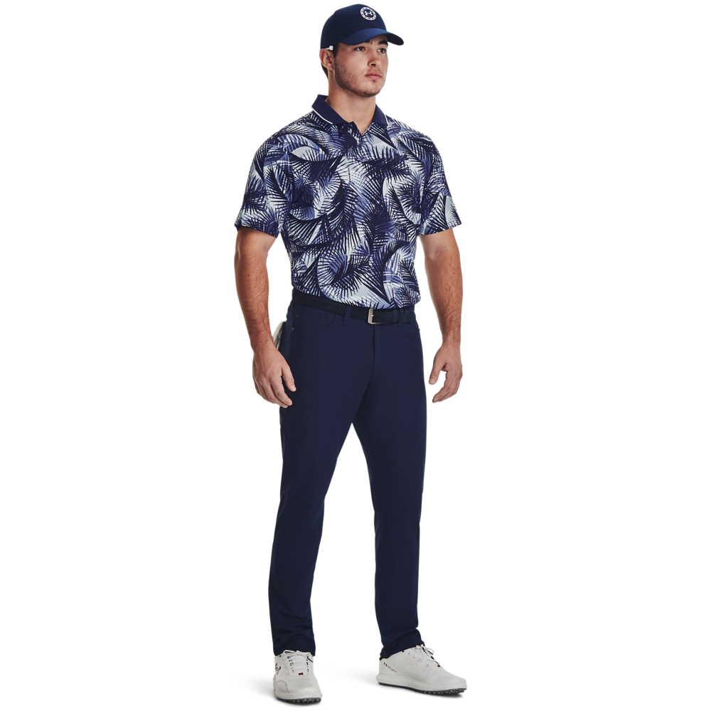 UA Iso-Chill Graphic Palm Men's Short Sleeve Golf Polo Shirt