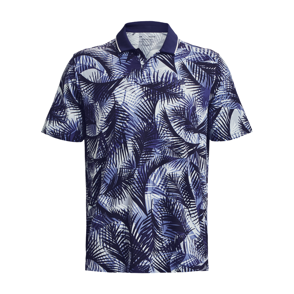 UA Iso-Chill Graphic Palm Men's Short Sleeve Golf Polo Shirt