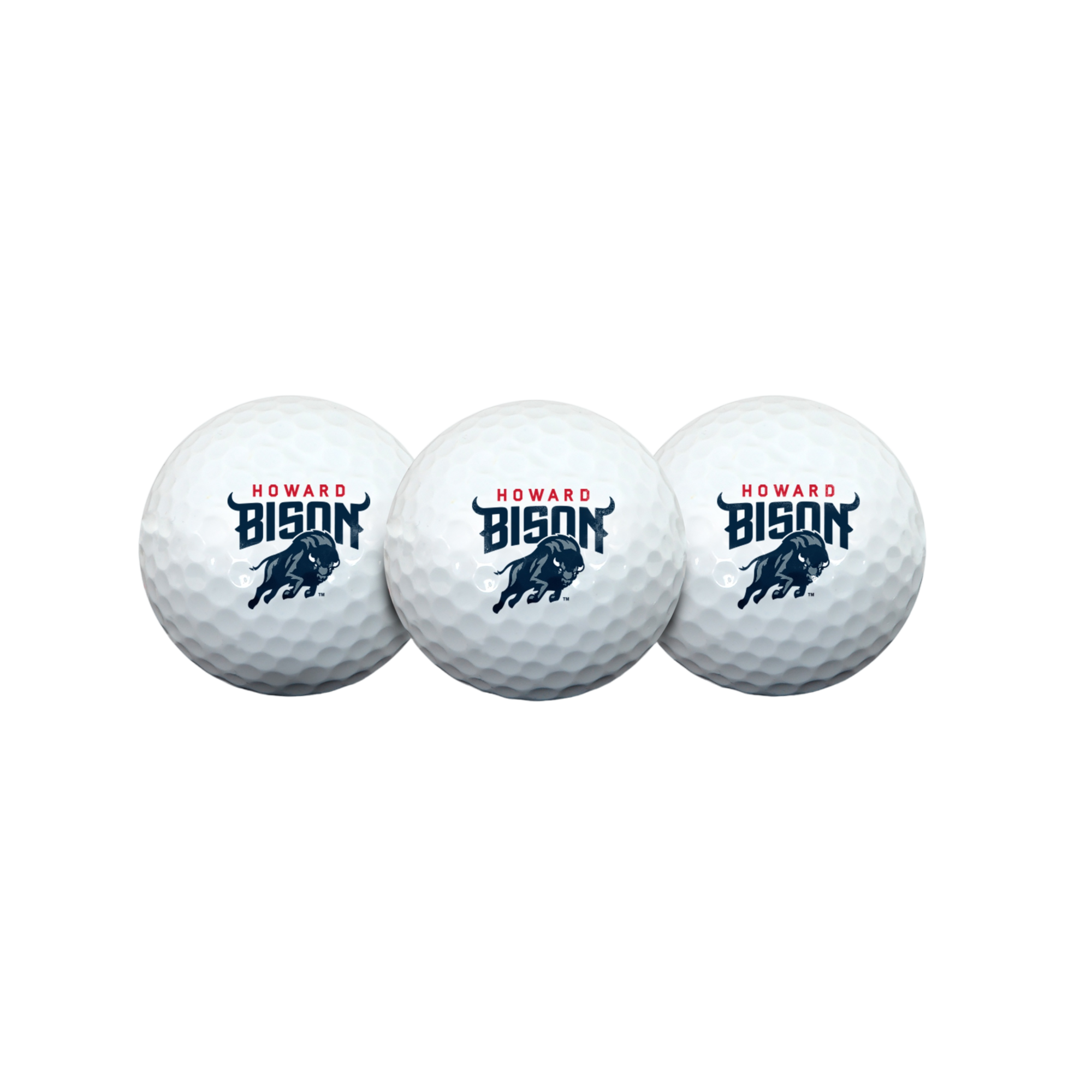 Howard Bison Golf Ball 3 Pack