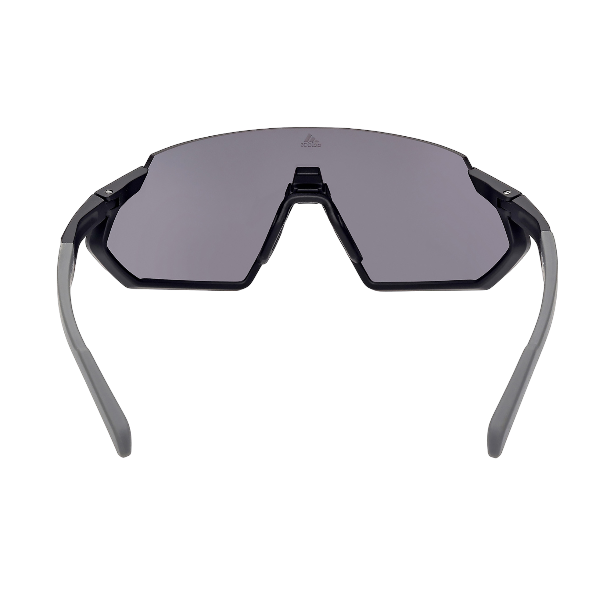 Injected Sport Semi-Rimless Shield Sunglasses w/ Smoke Lens