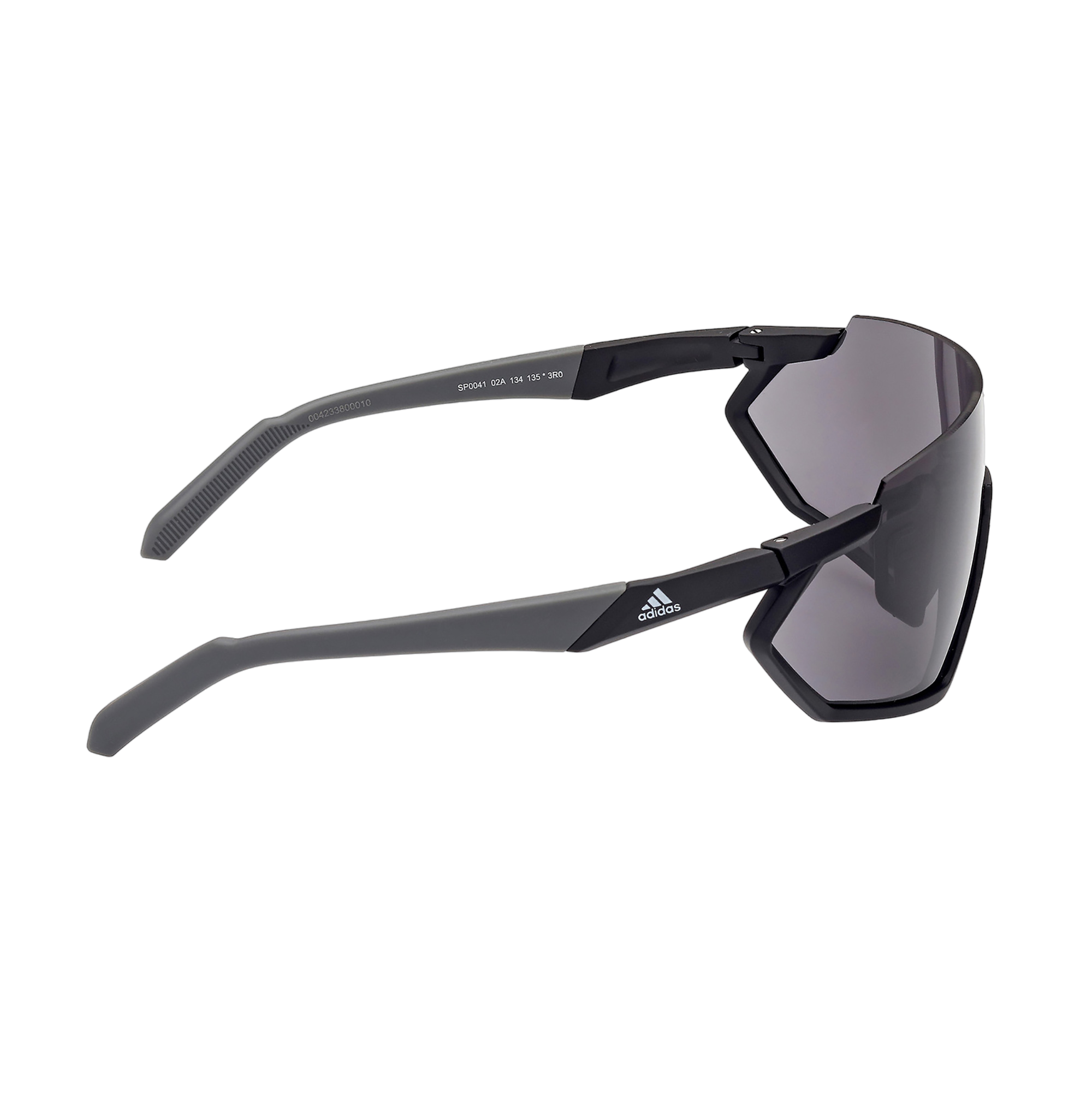 Injected Sport Semi-Rimless Shield Sunglasses w/ Smoke Lens