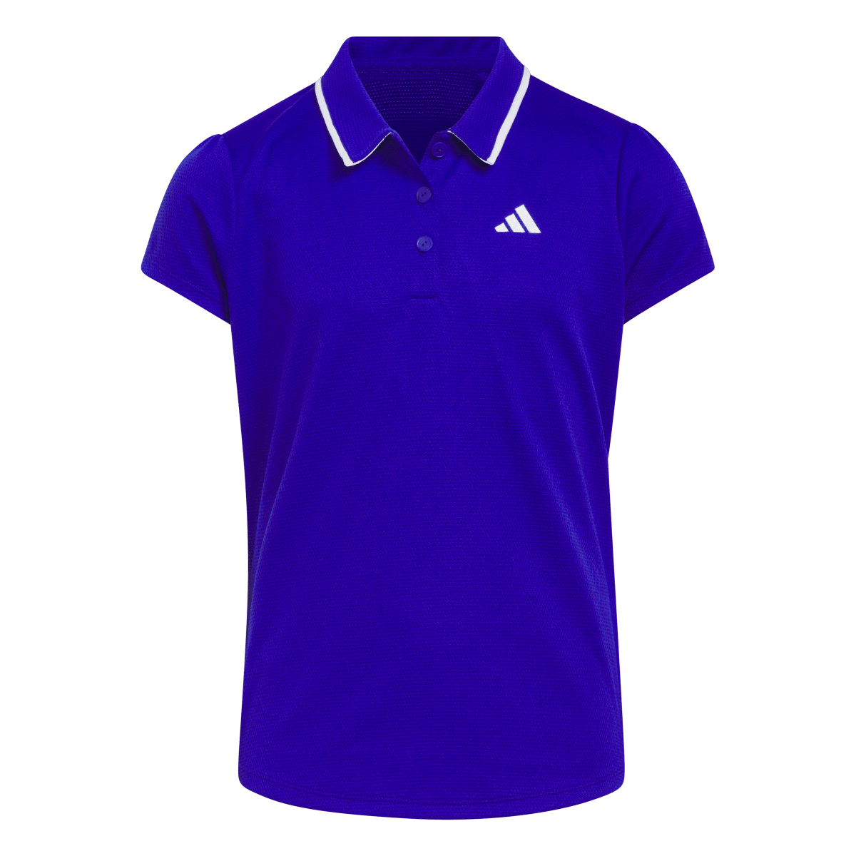 Tipped Collar Girls Shorts Sleeve Polo Shirt