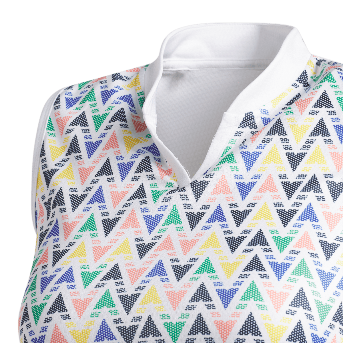 HEAT.RDY Geo Print Girls Sleeveless Polo Shirt