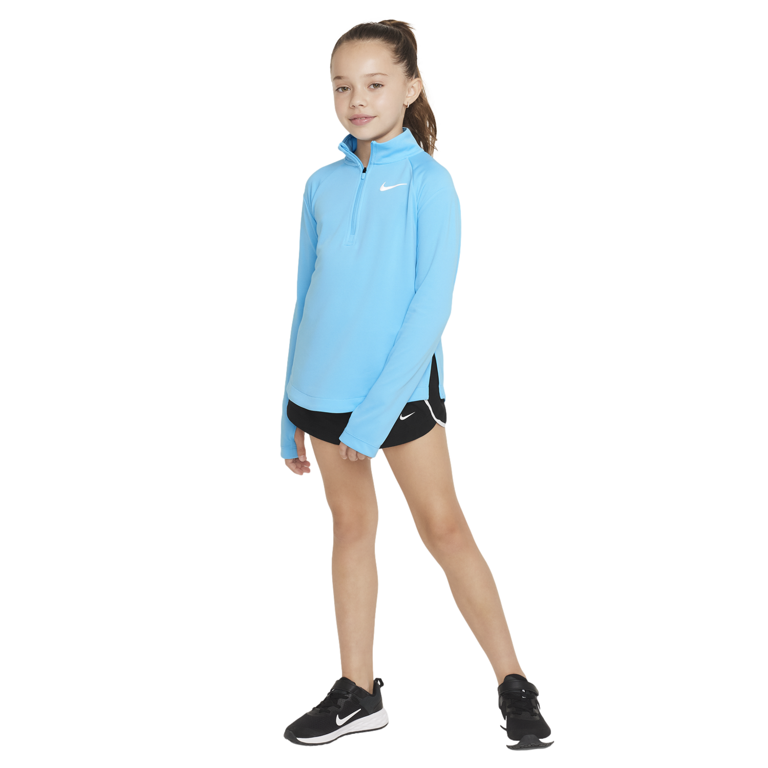 Dri-FIT Girls' Quarter Zip Pull Over