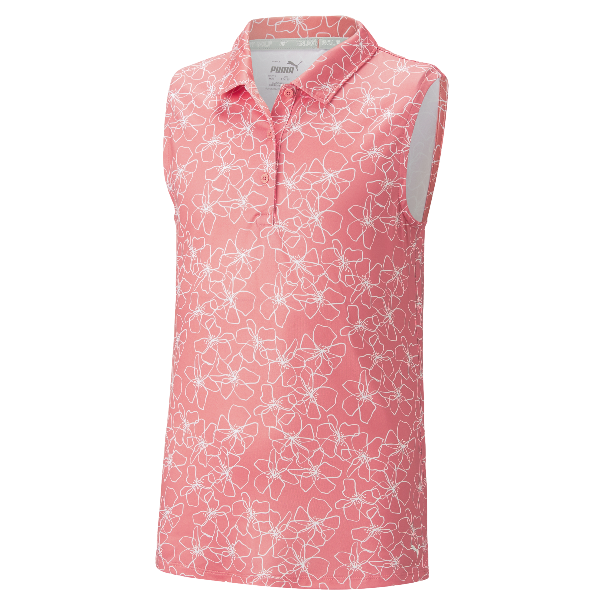 Cloudspun Island Girls Sleeveless Polo Shirt