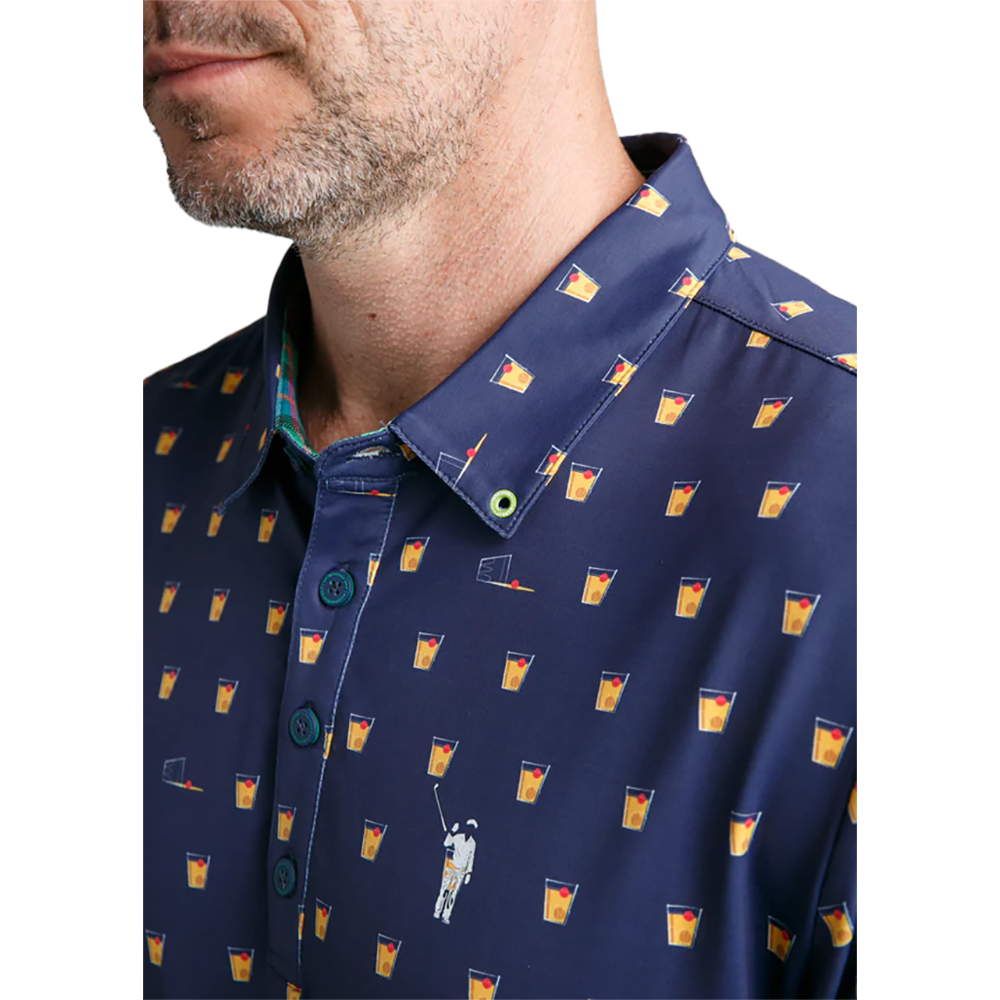 Old Fashioned Men's Short Sleeve Golf Polo Shirt