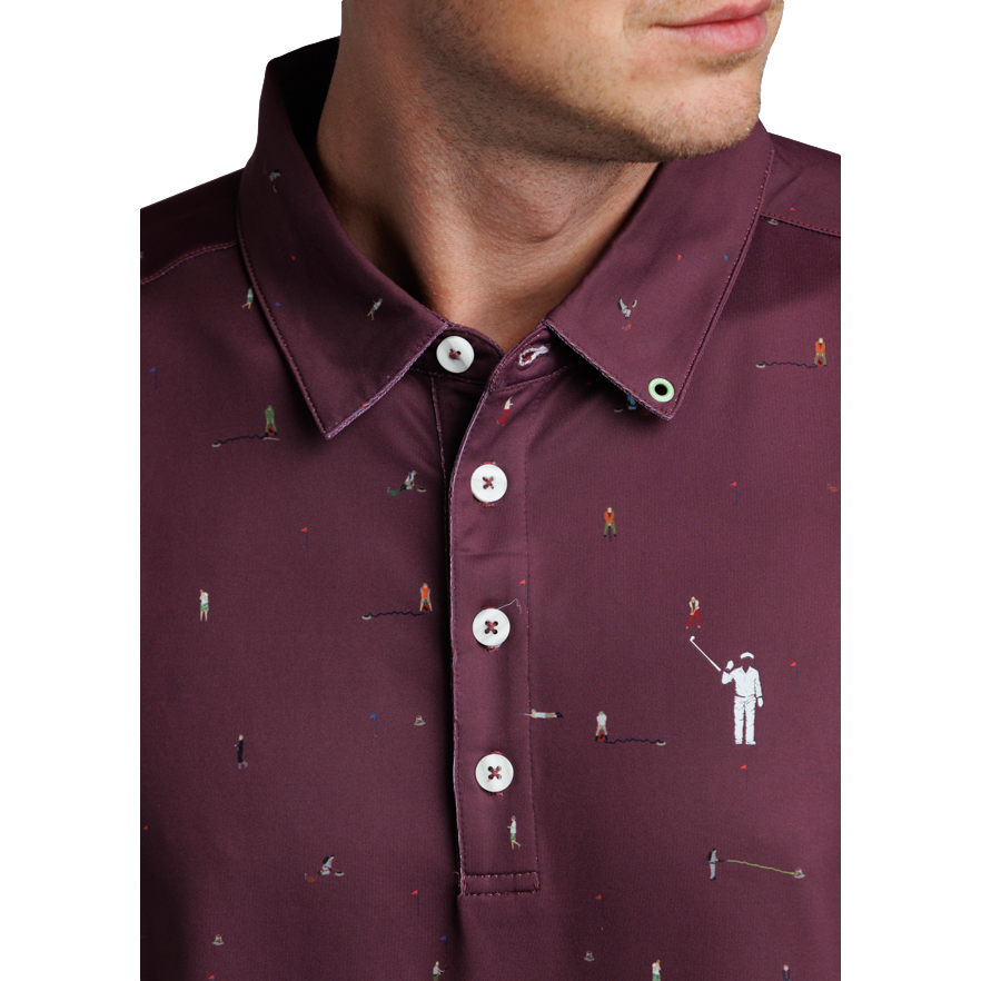 Still Playing Around Men's Short Sleeve Golf Polo Shirt