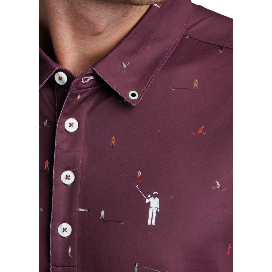 Still Playing Around Men's Short Sleeve Golf Polo Shirt