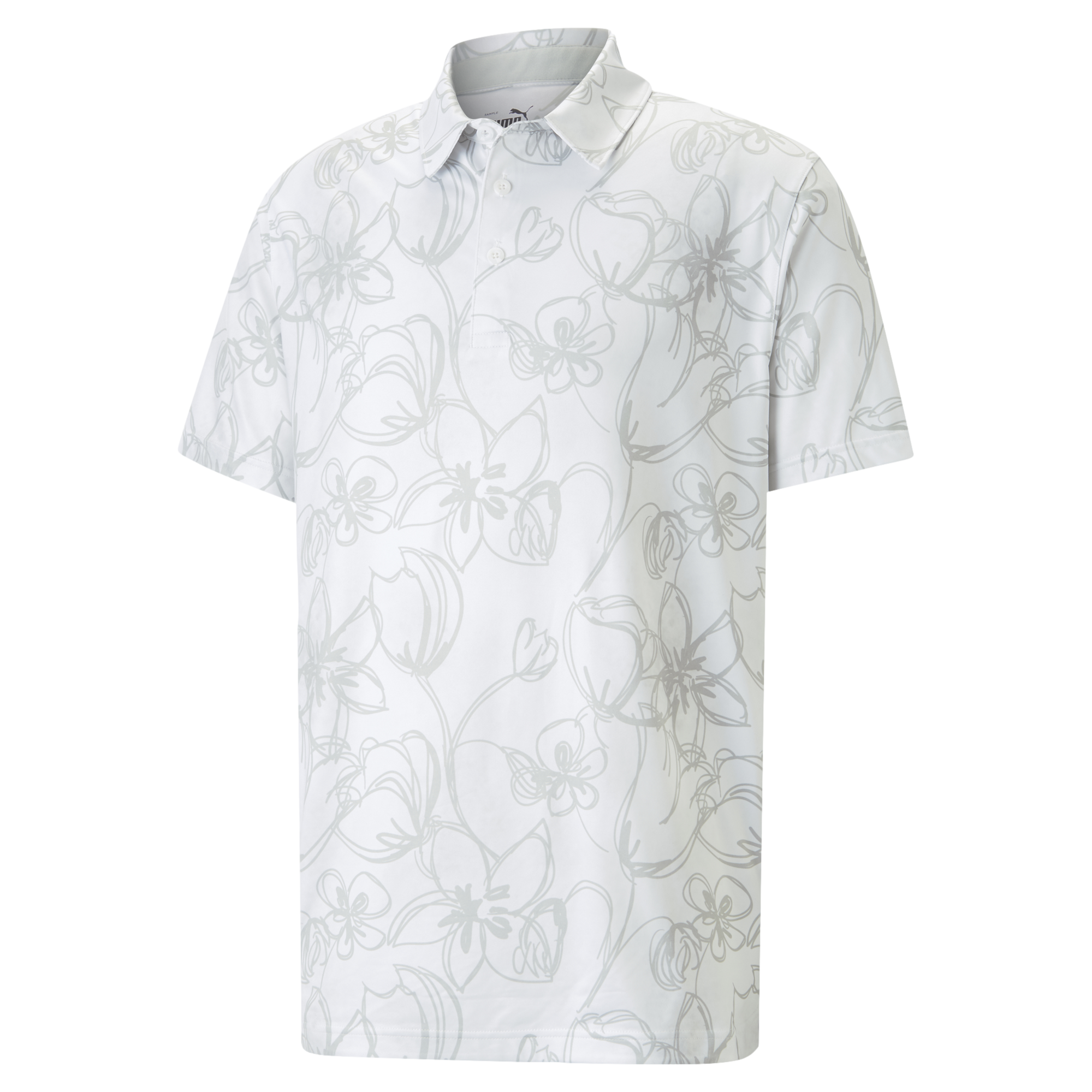 Cloudspun Stems Men's Short Sleeve Golf Polo Shirt