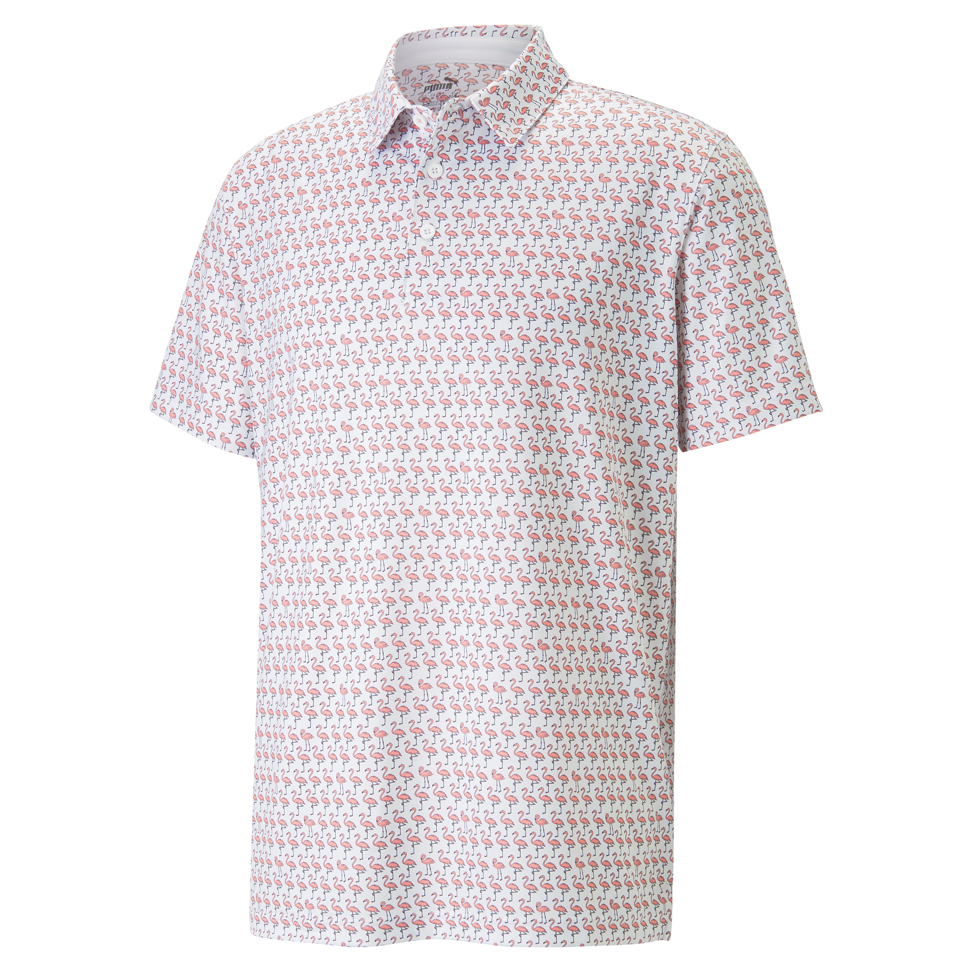 Mattr Flamingo Men's Short Sleeve Golf Polo Shirt