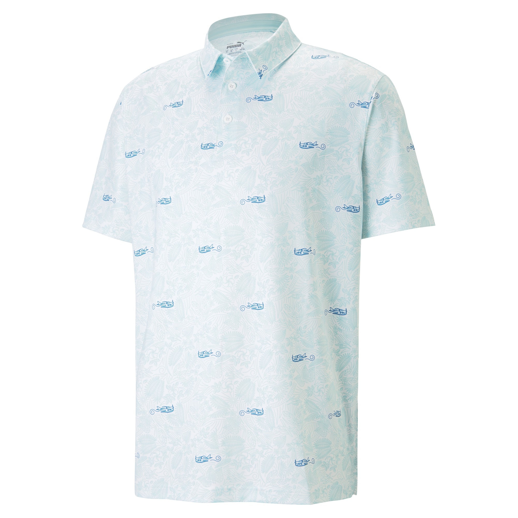 MATTR Seaplanes Men's Short Sleeve Golf Polo Shirt