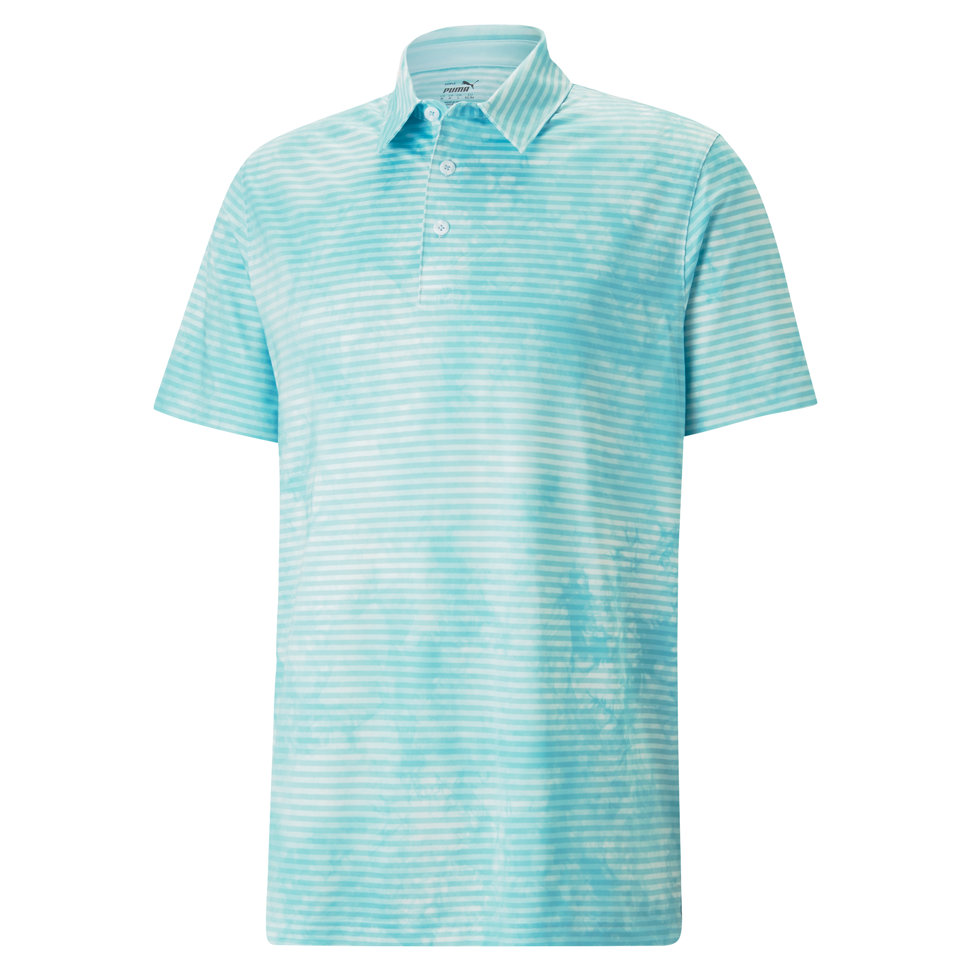 CLOUDSPUN Dye Stripe Men's Short Sleeve Golf Polo Shirt