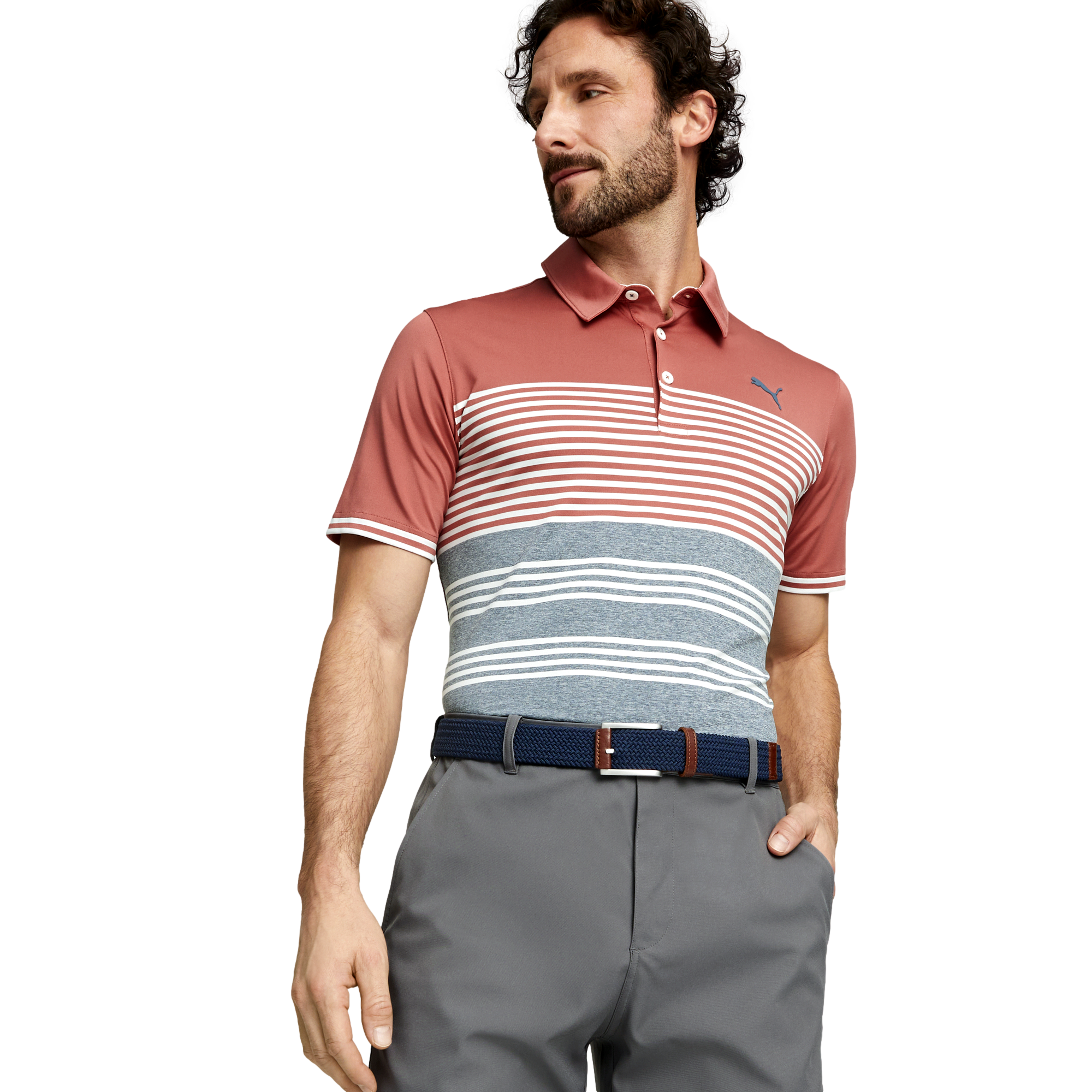 Mattr Track Men's Short Sleeve Golf Polo Shirt