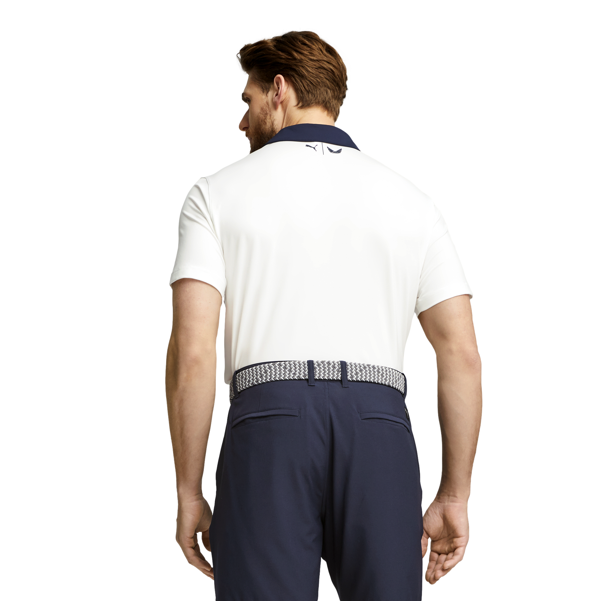 Volition Stars and Bars Men's Short Sleeve Golf Polo Shirt