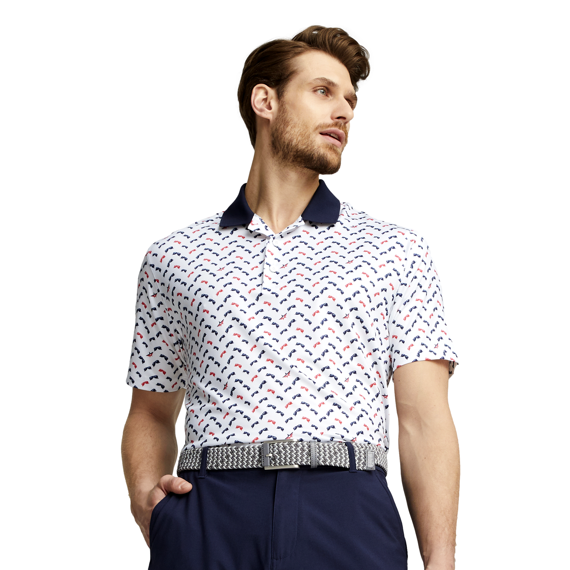 Volition Aviator Men's Short Sleeve Golf Polo Shirt