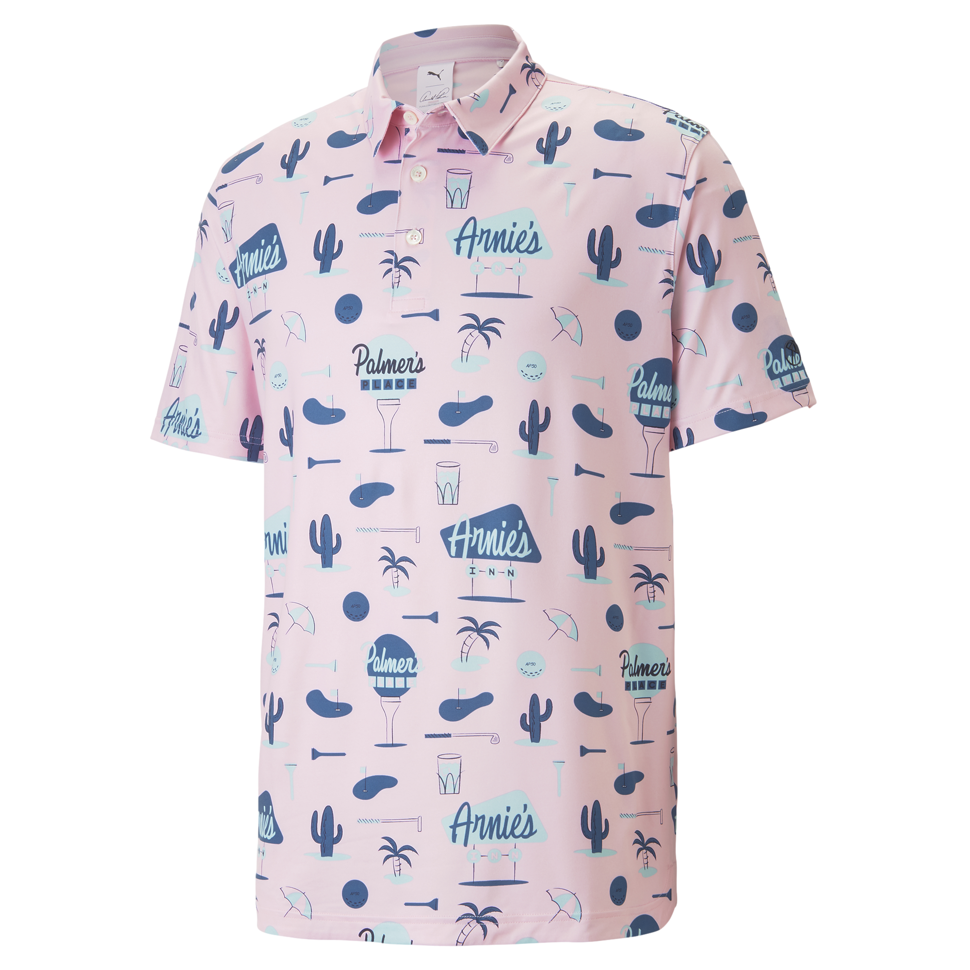 Arnold Palmer Cloudspun Palmer's Place Men's Short Sleeve Golf Polo Shirt