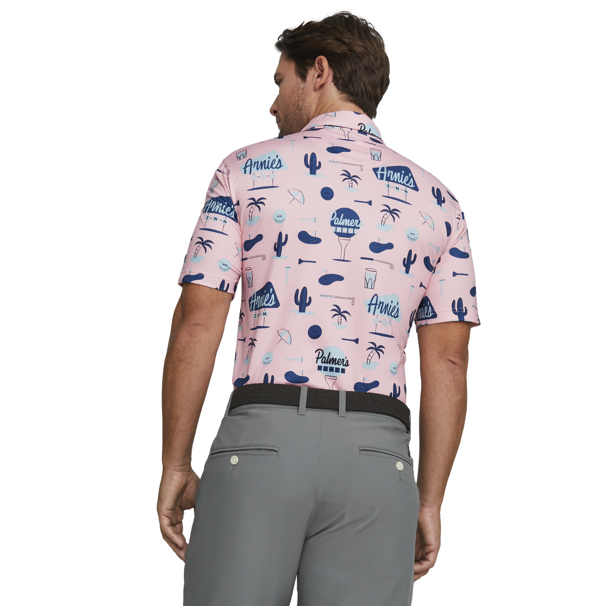 Arnold Palmer Cloudspun Palmer's Place Men's Short Sleeve Golf Polo Shirt