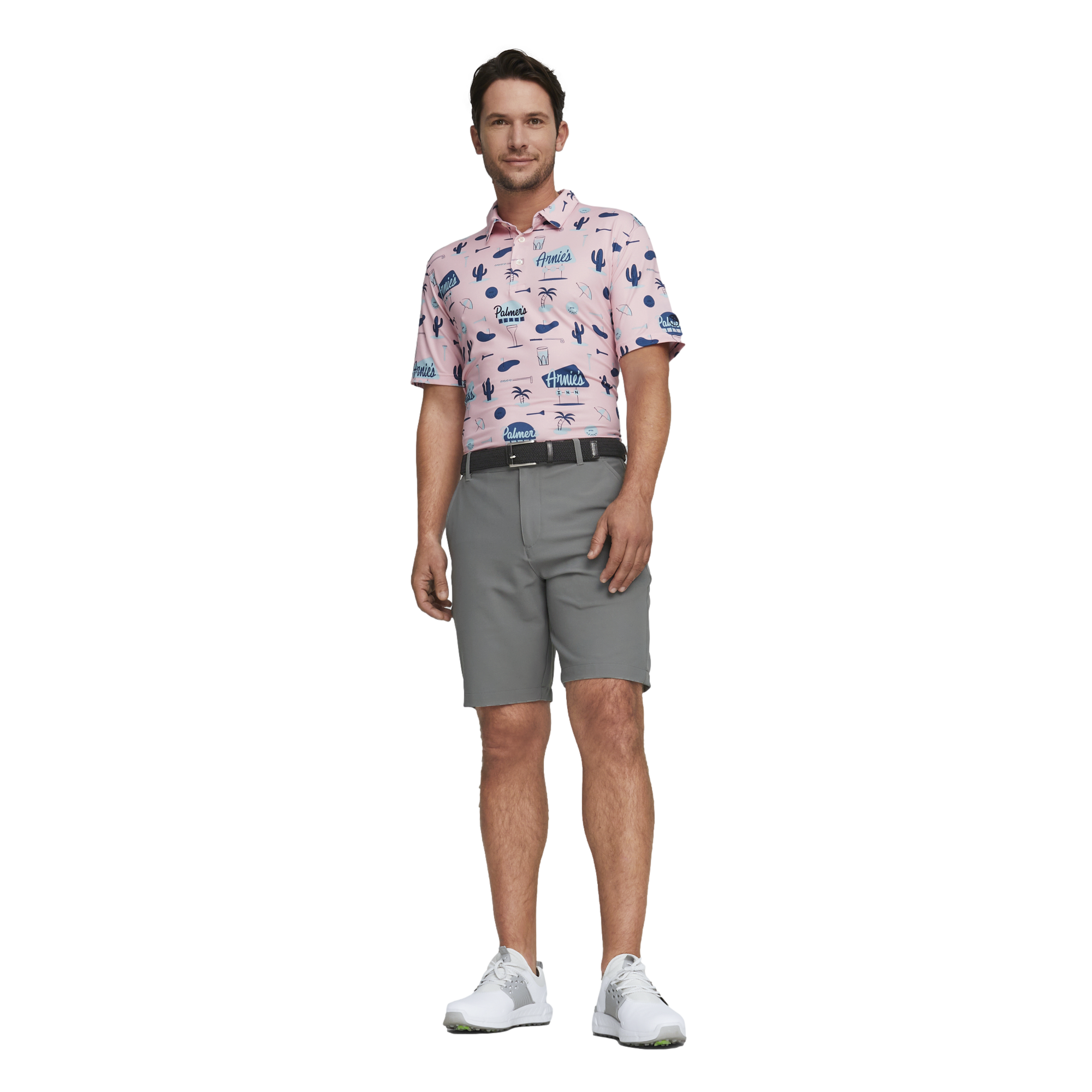 Arnold Palmer Cloudspun Palmer's Place Men's Short Sleeve Golf Polo Shirt