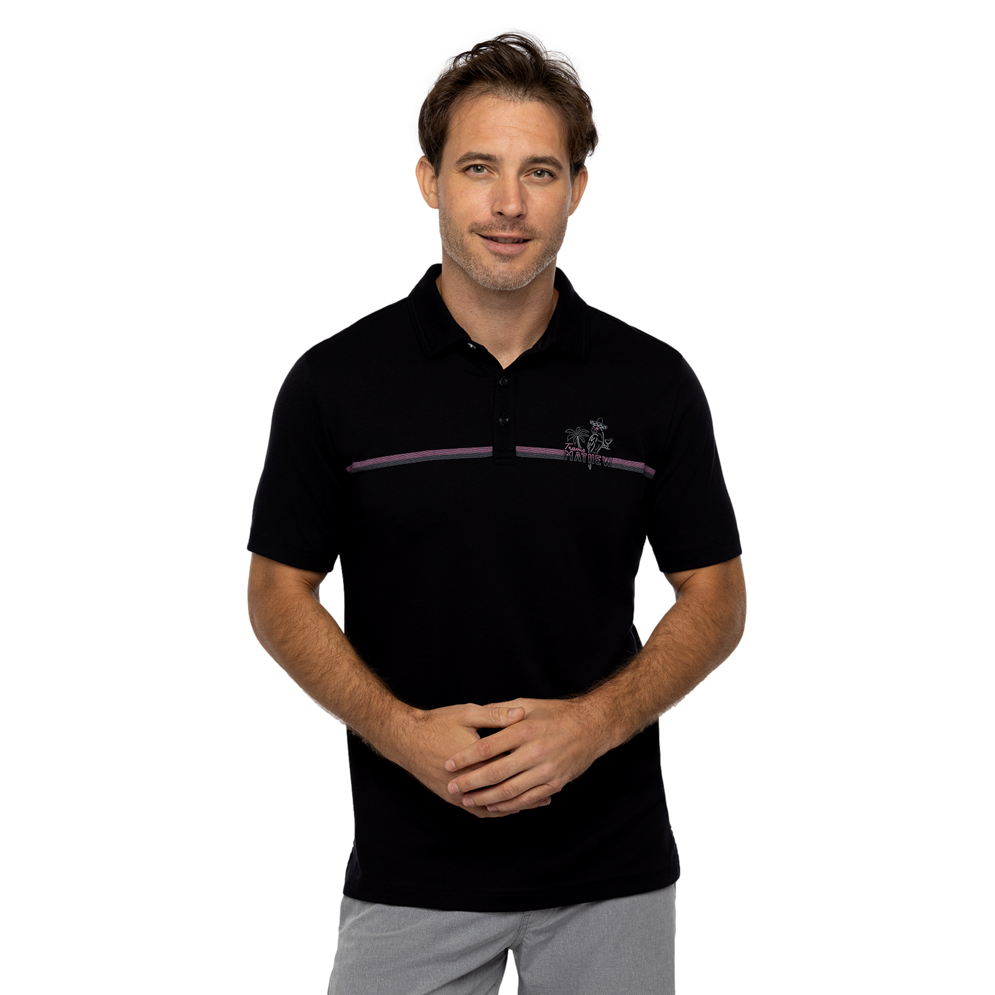 High Surf Men's Short Sleeve Golf Polo Shirt