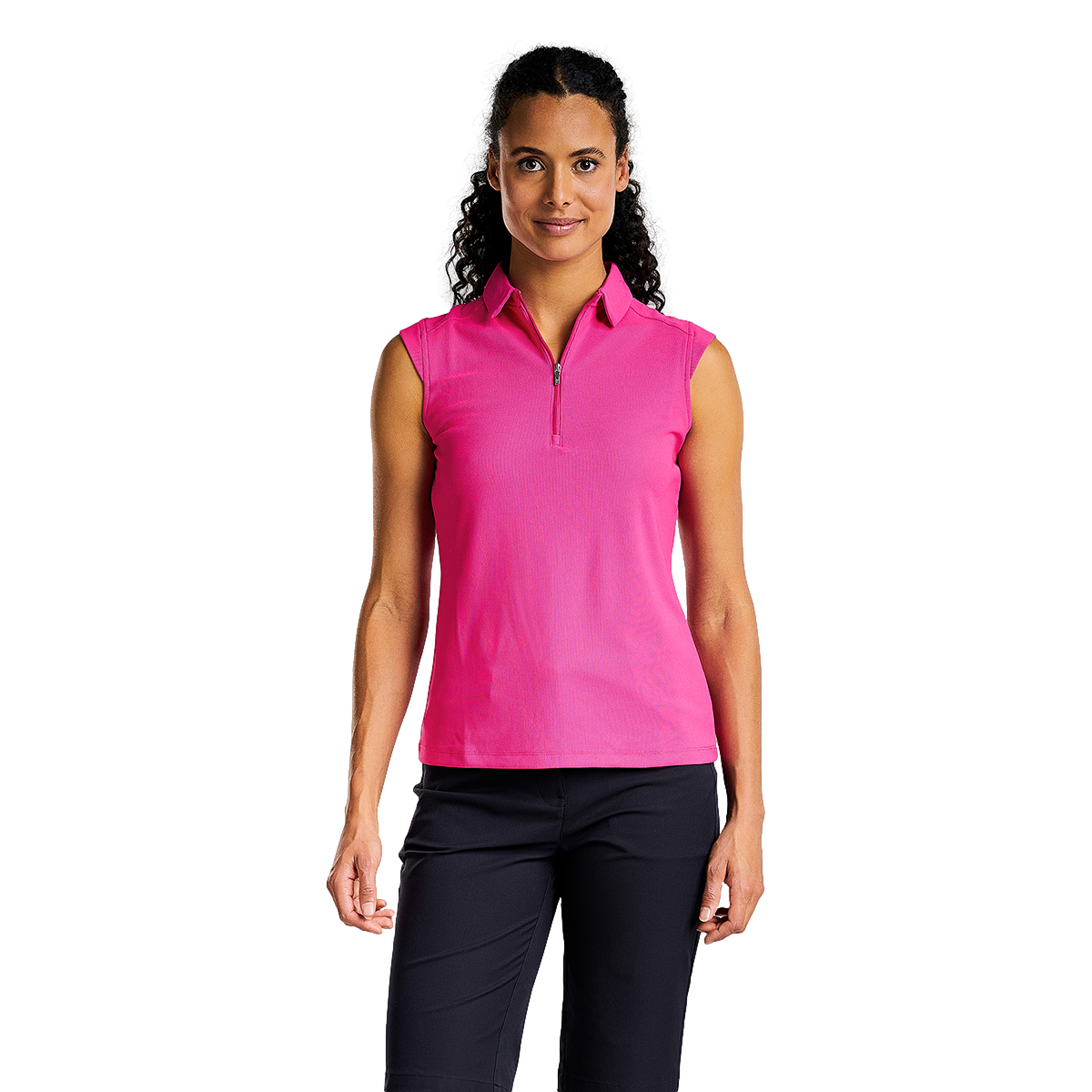 Nikki Magenta Fever Pique Polo Shirt