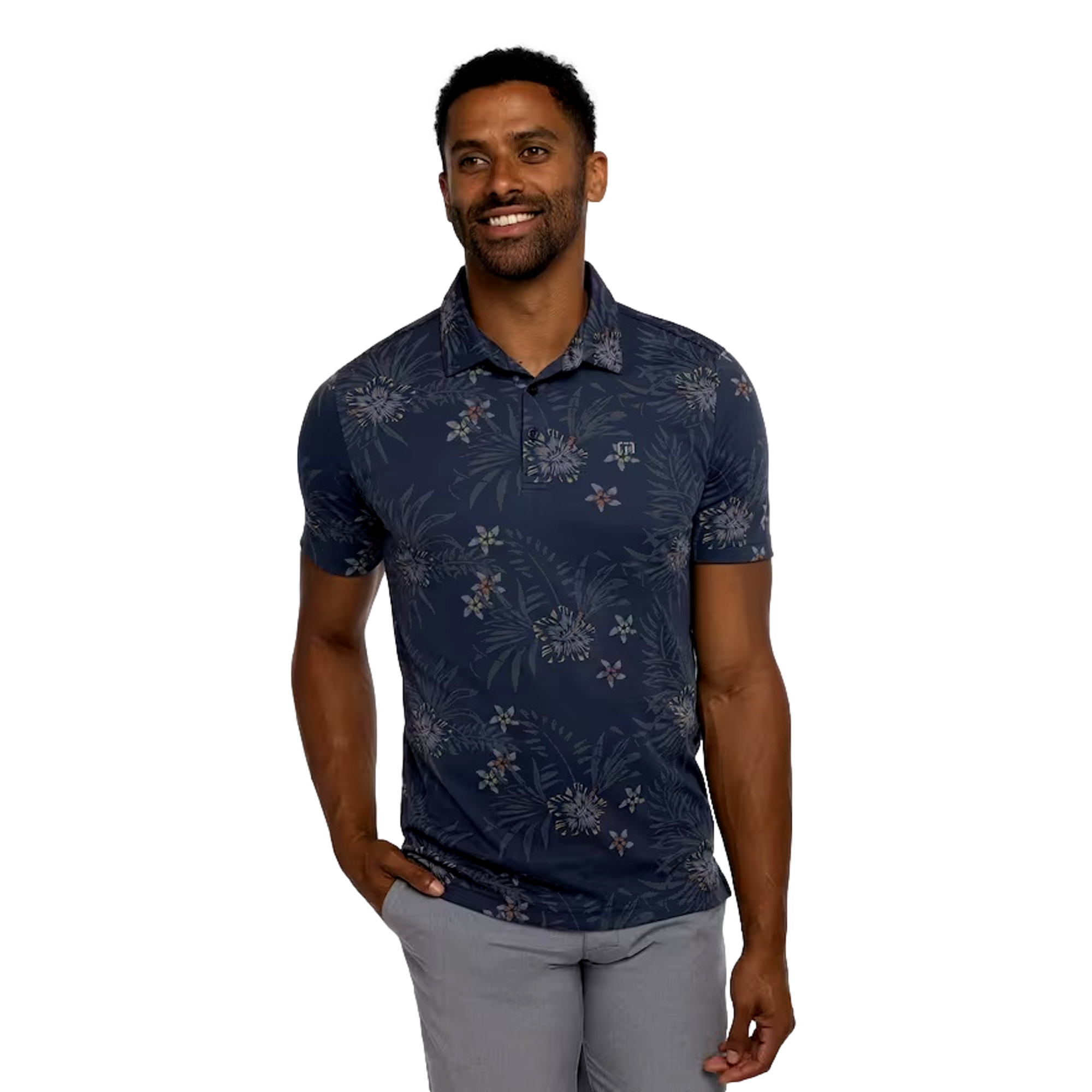 Calmer Waters Men's Short Sleeve Golf Polo Shirt