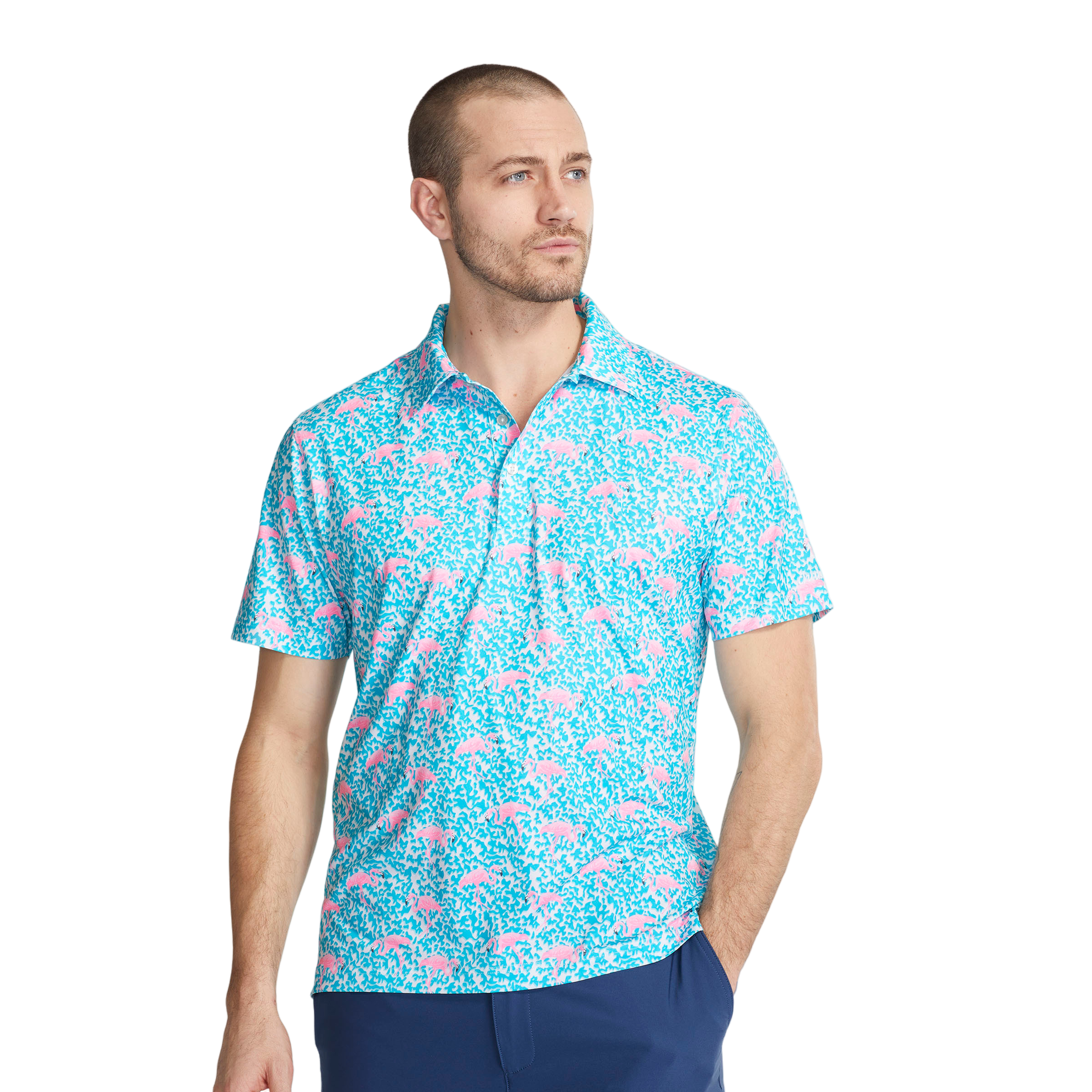 The Domingo Men's Short Sleeve Golf Polo Shirt