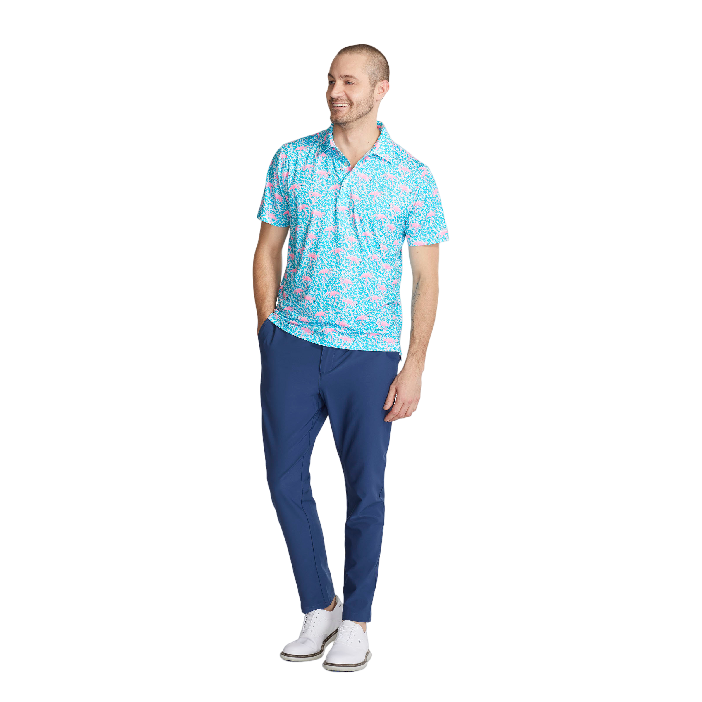 The Domingo Men's Short Sleeve Golf Polo Shirt