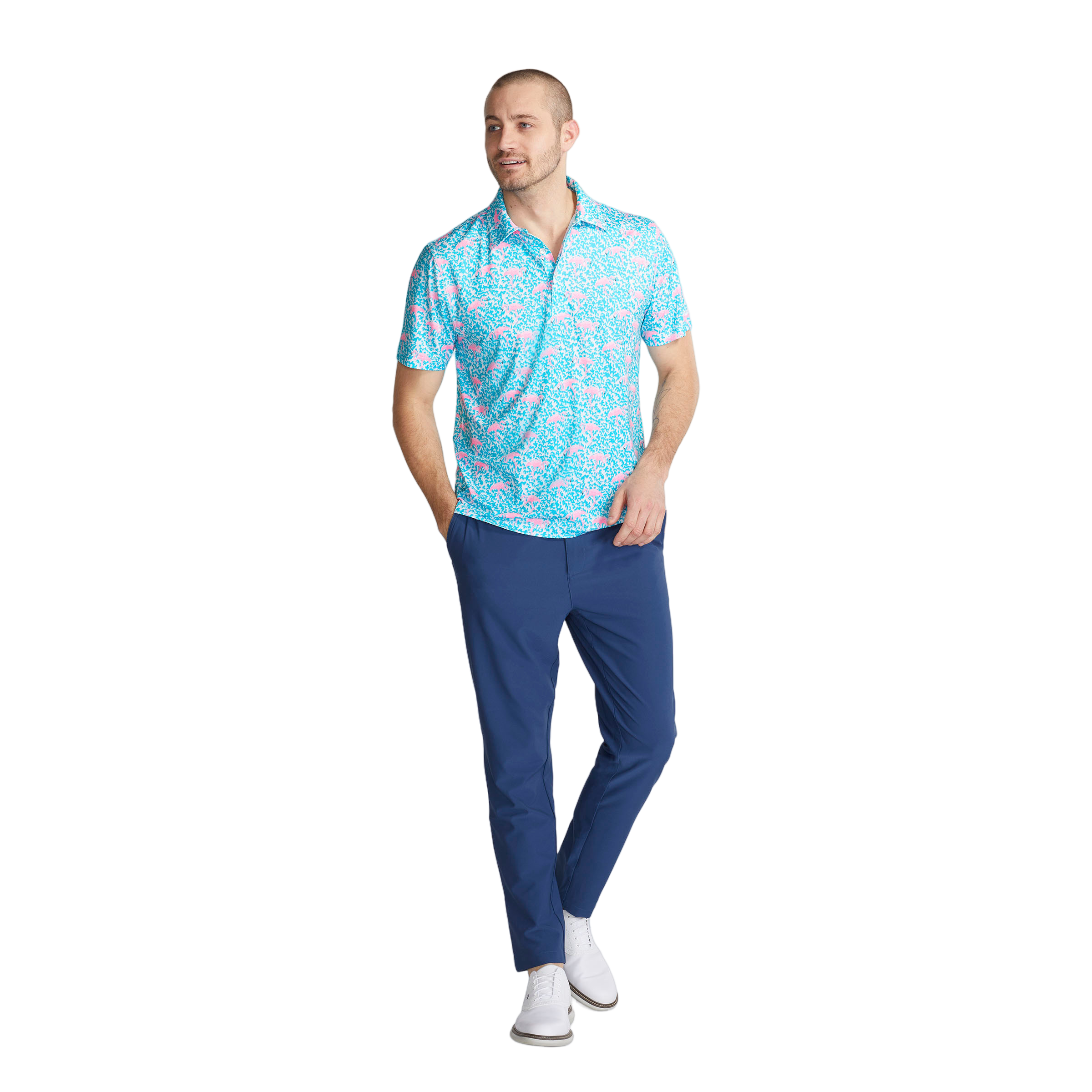 The Domingo Men's Short Sleeve Golf Polo Shirt