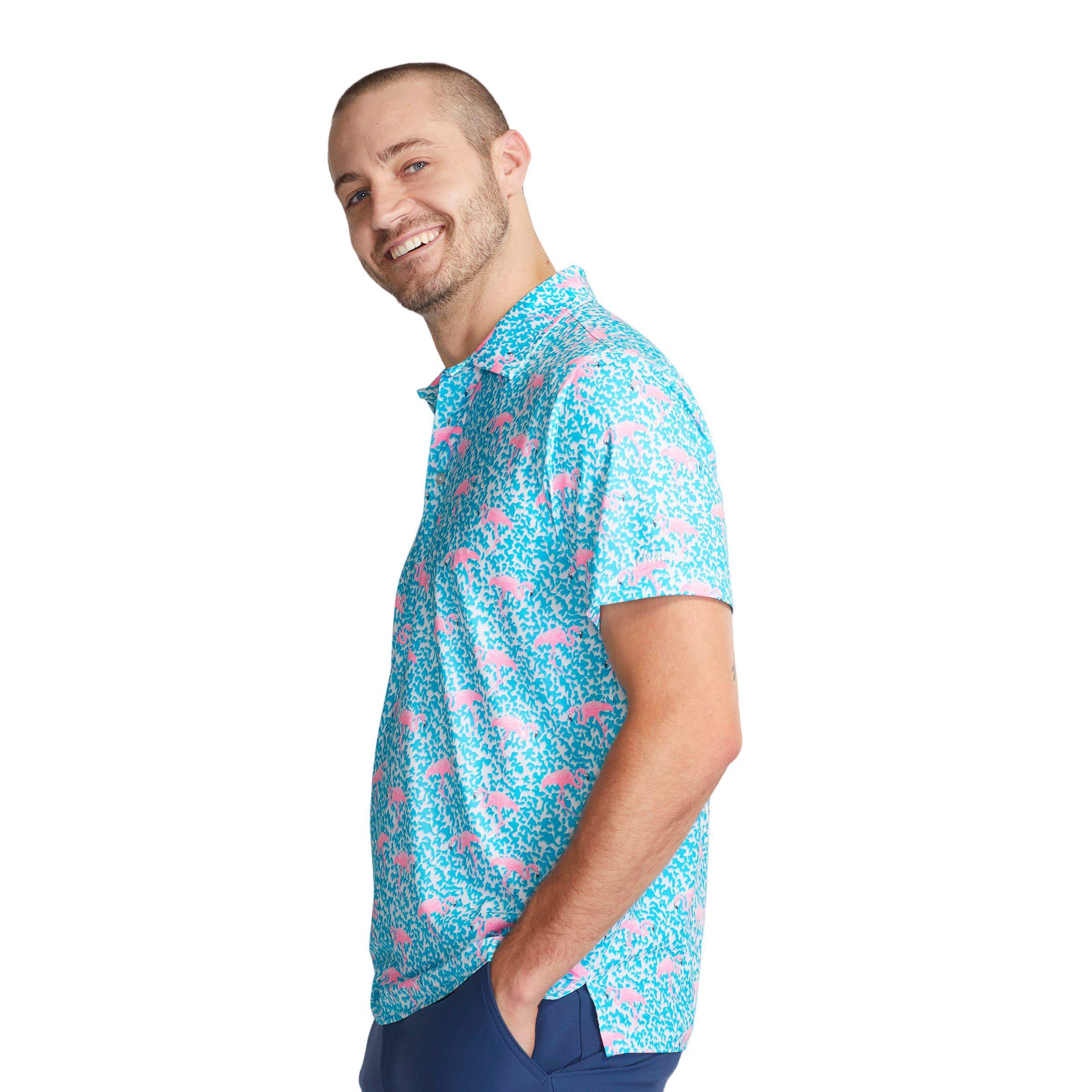 The Domingo Men's Short Sleeve Golf Polo Shirt