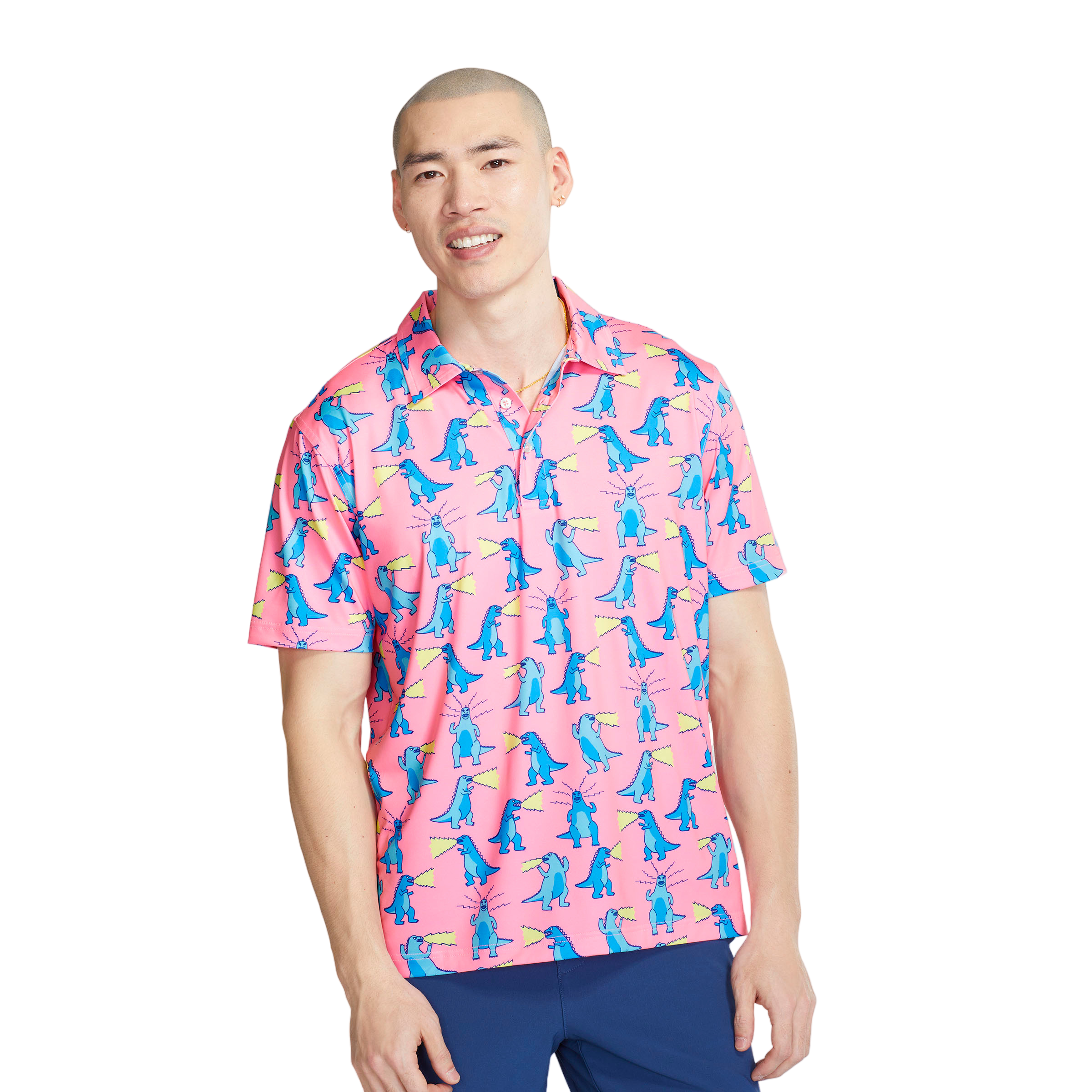 The Hear Me Roar Men's Short Sleeve Golf Polo Shirt