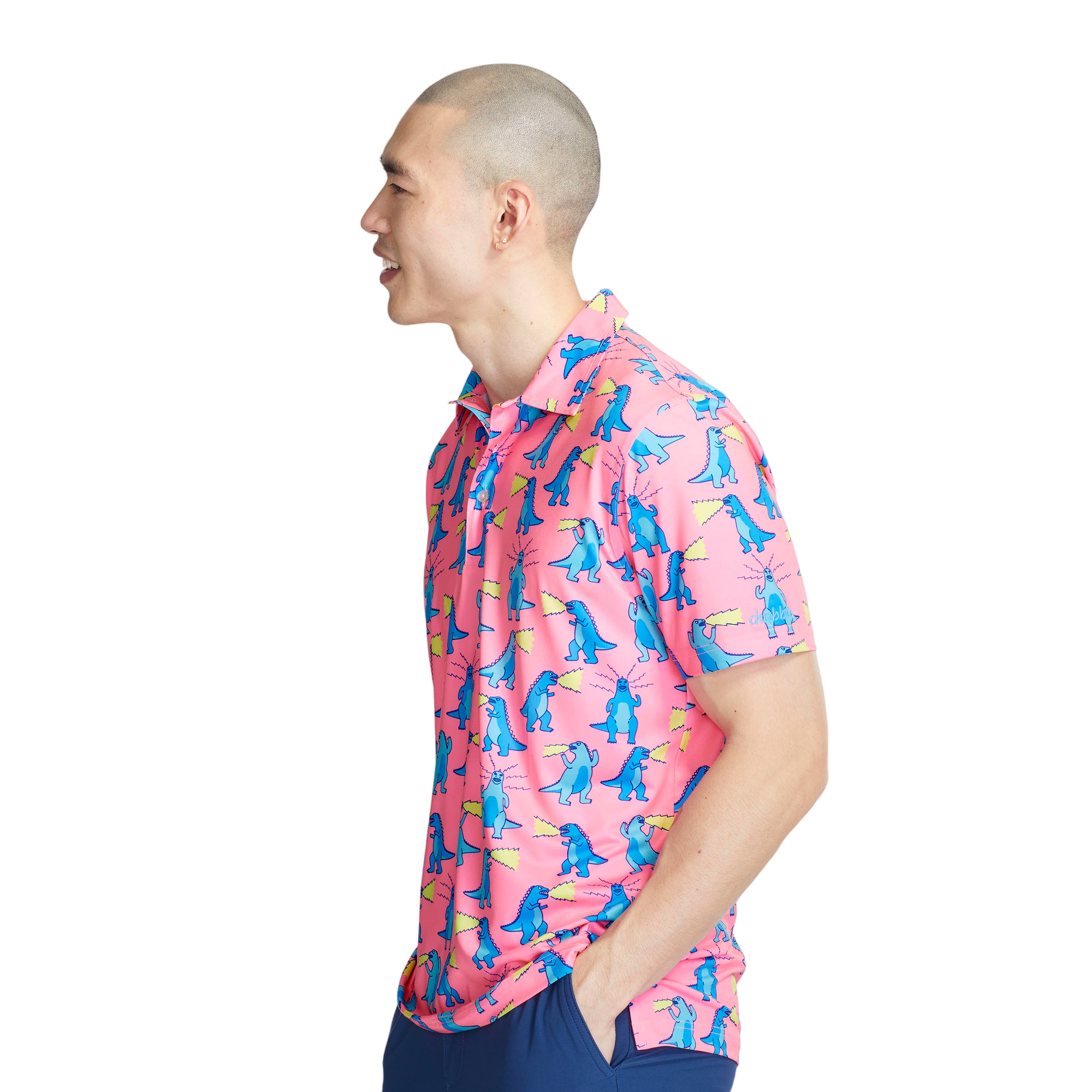 The Hear Me Roar Men's Short Sleeve Golf Polo Shirt