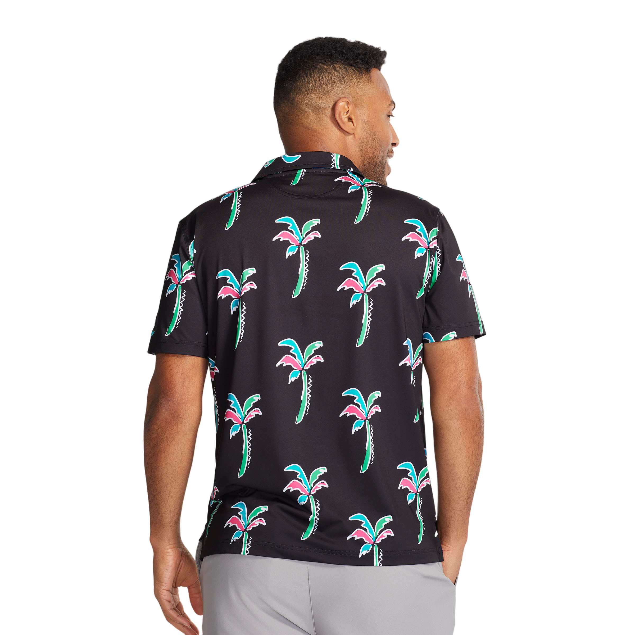 Havana Night Men's Short Sleeve Golf Polo Shirt