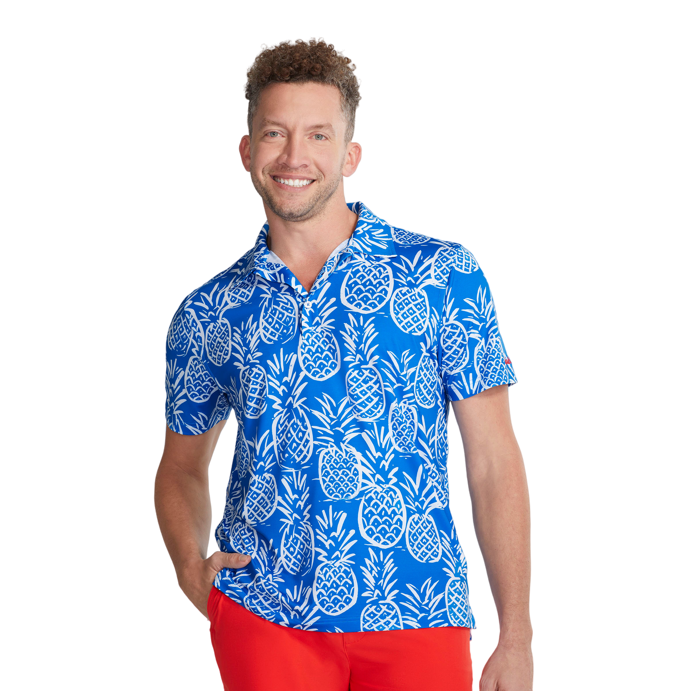 Thigh Napples Men's Short Sleeve Golf Polo Shirt