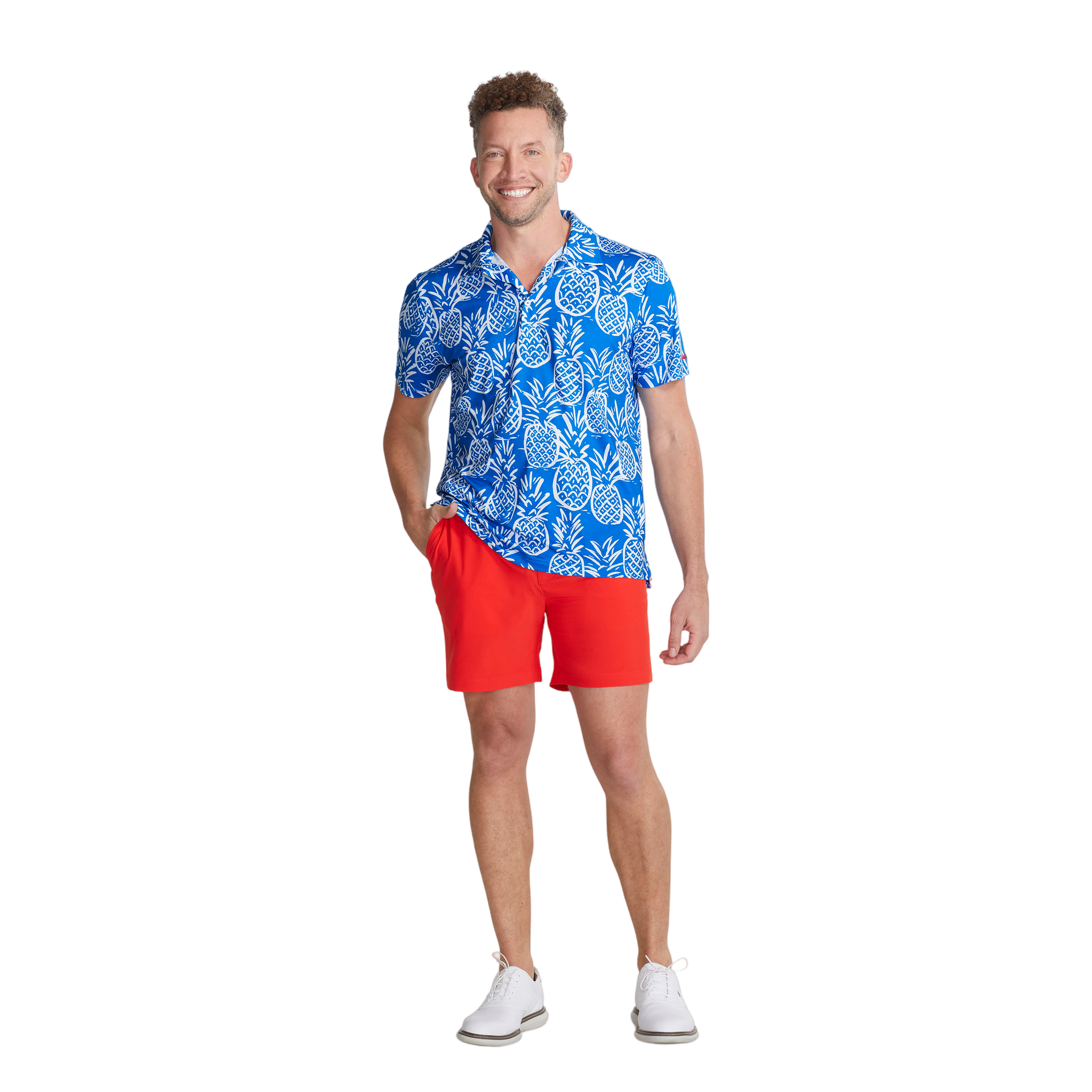 Thigh Napples Men's Short Sleeve Golf Polo Shirt