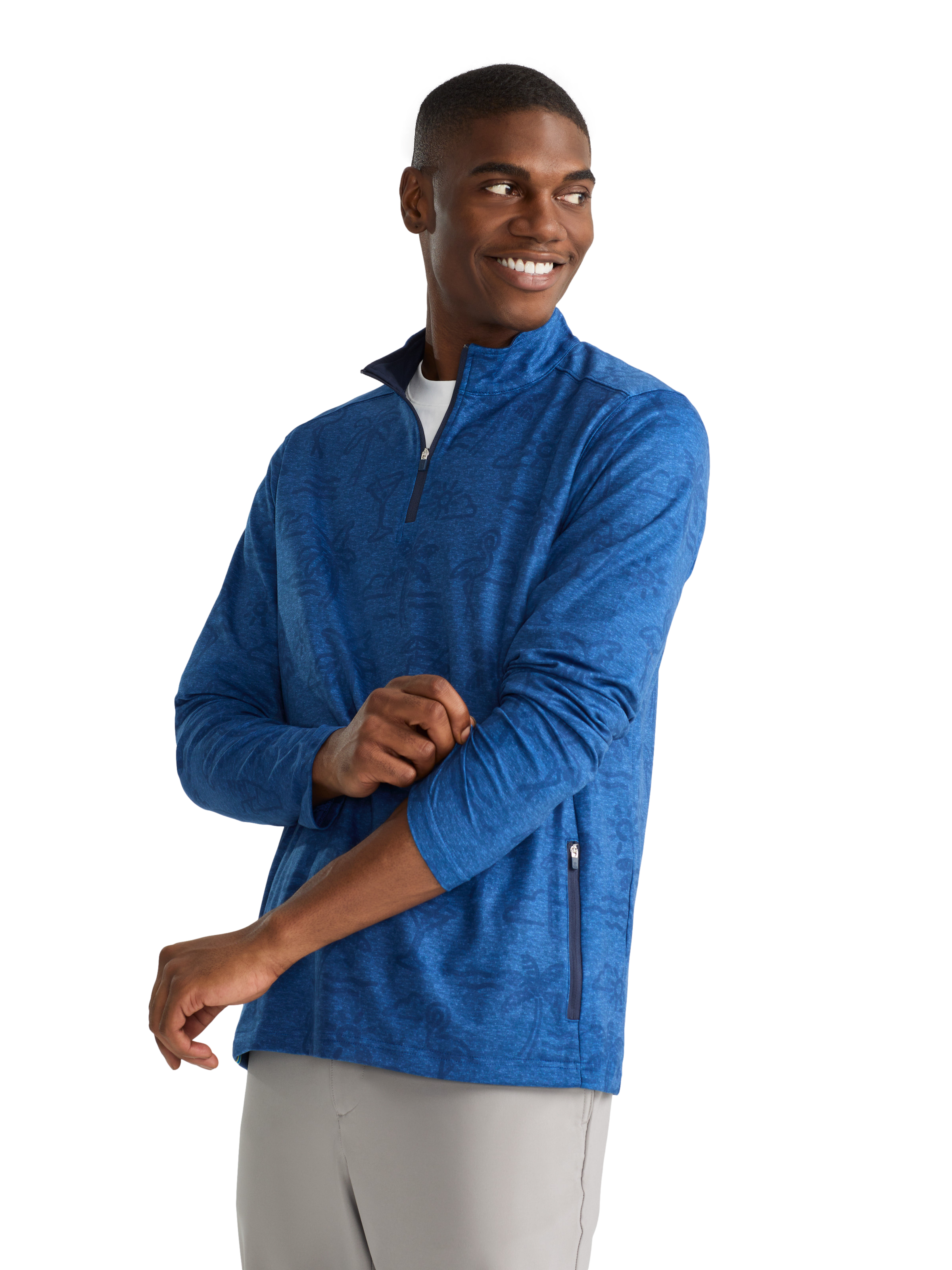 Neon Light Men's Golf Quarter Zip