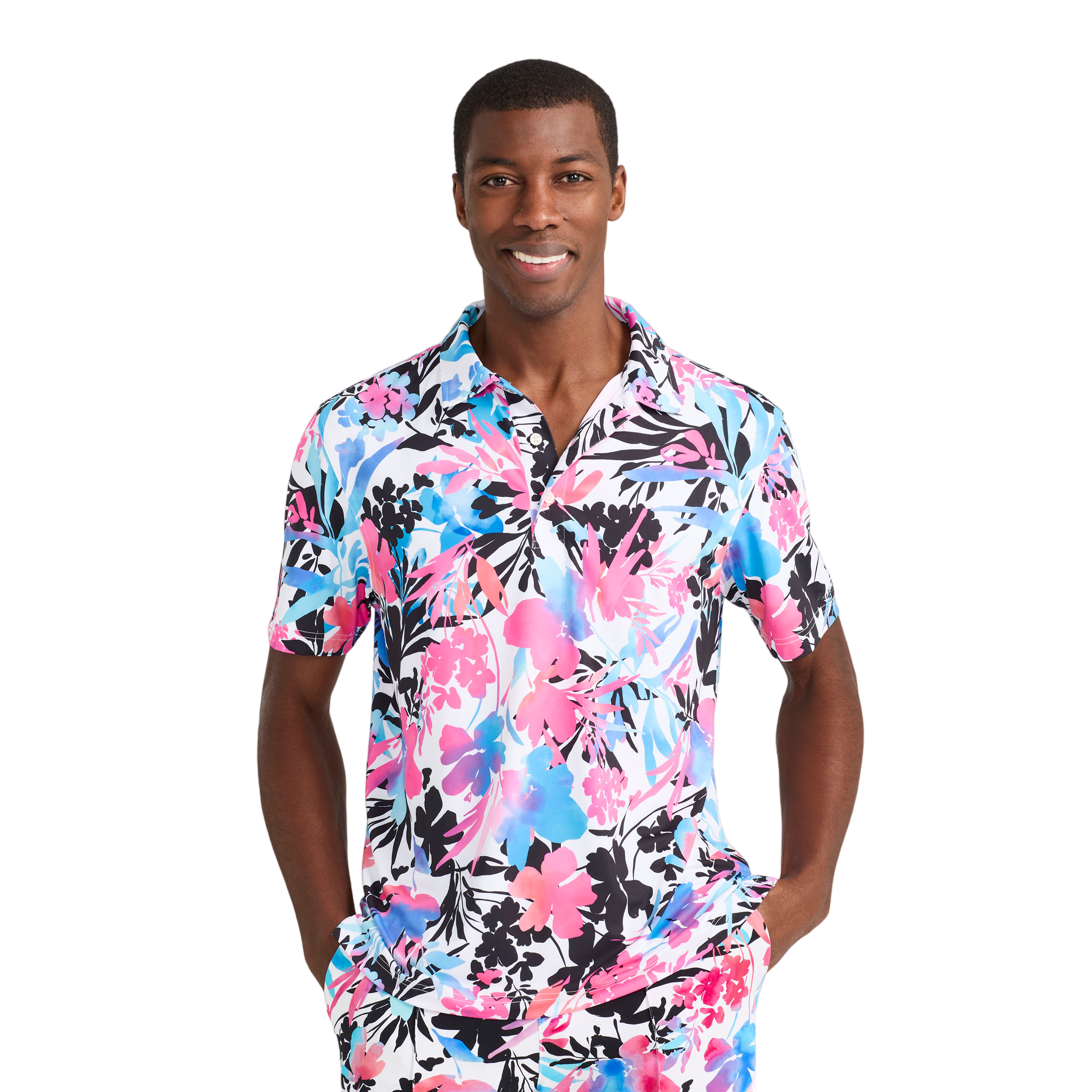 The Bloom Slammer Men's Short Sleeve Golf Polo Shirt