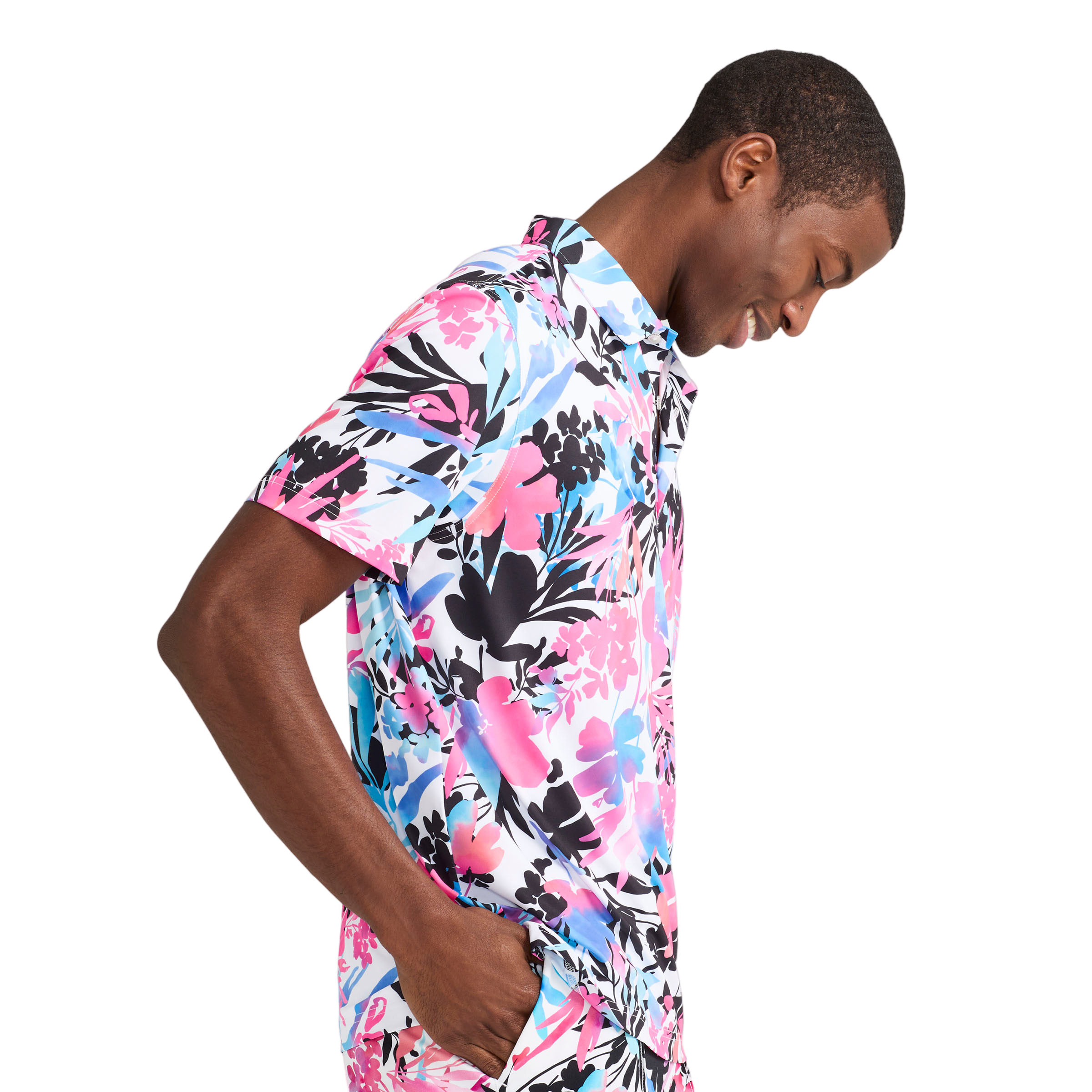 The Bloom Slammer Men's Short Sleeve Golf Polo Shirt