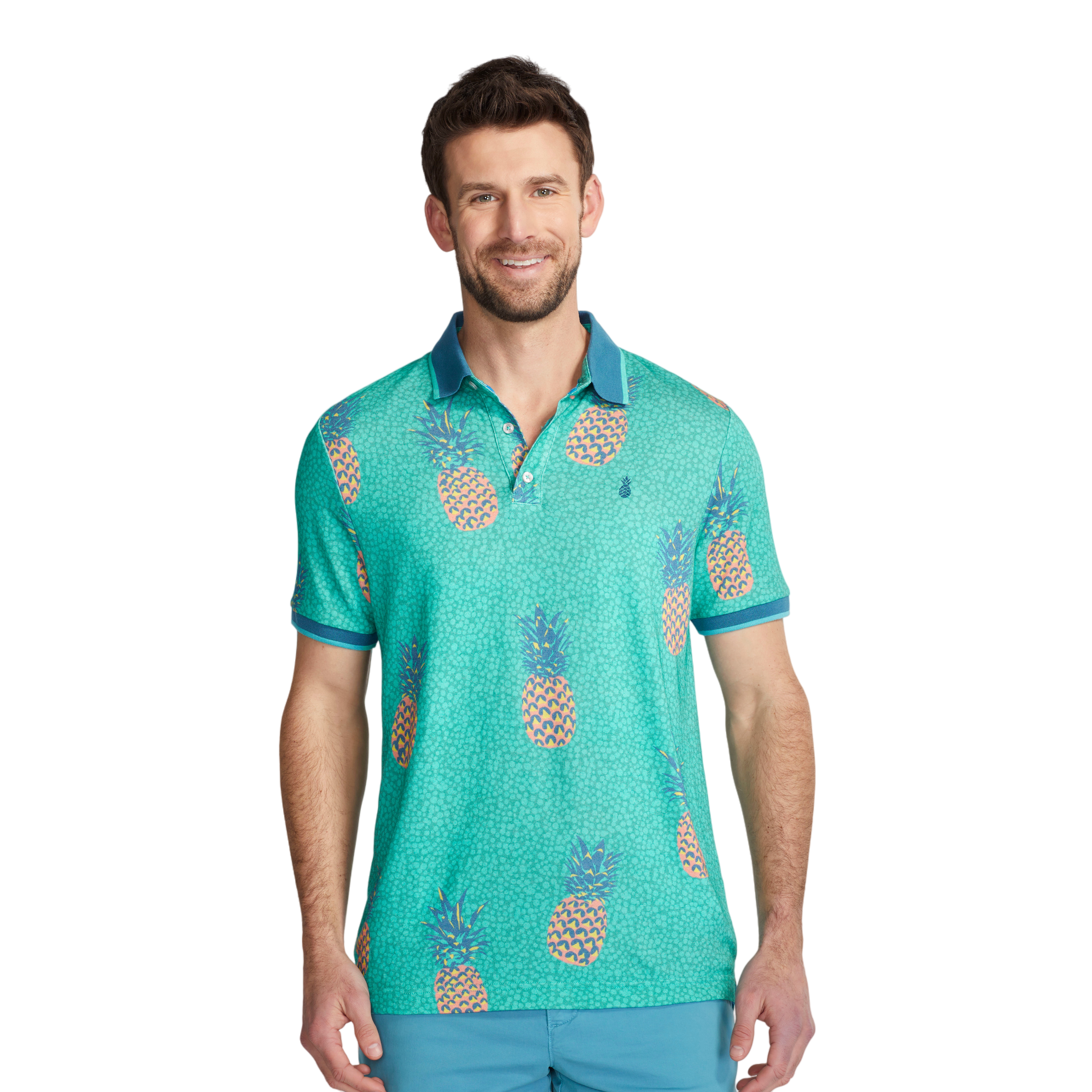 The Green Giant Pique Men's Short Sleeve Golf Polo Shirt