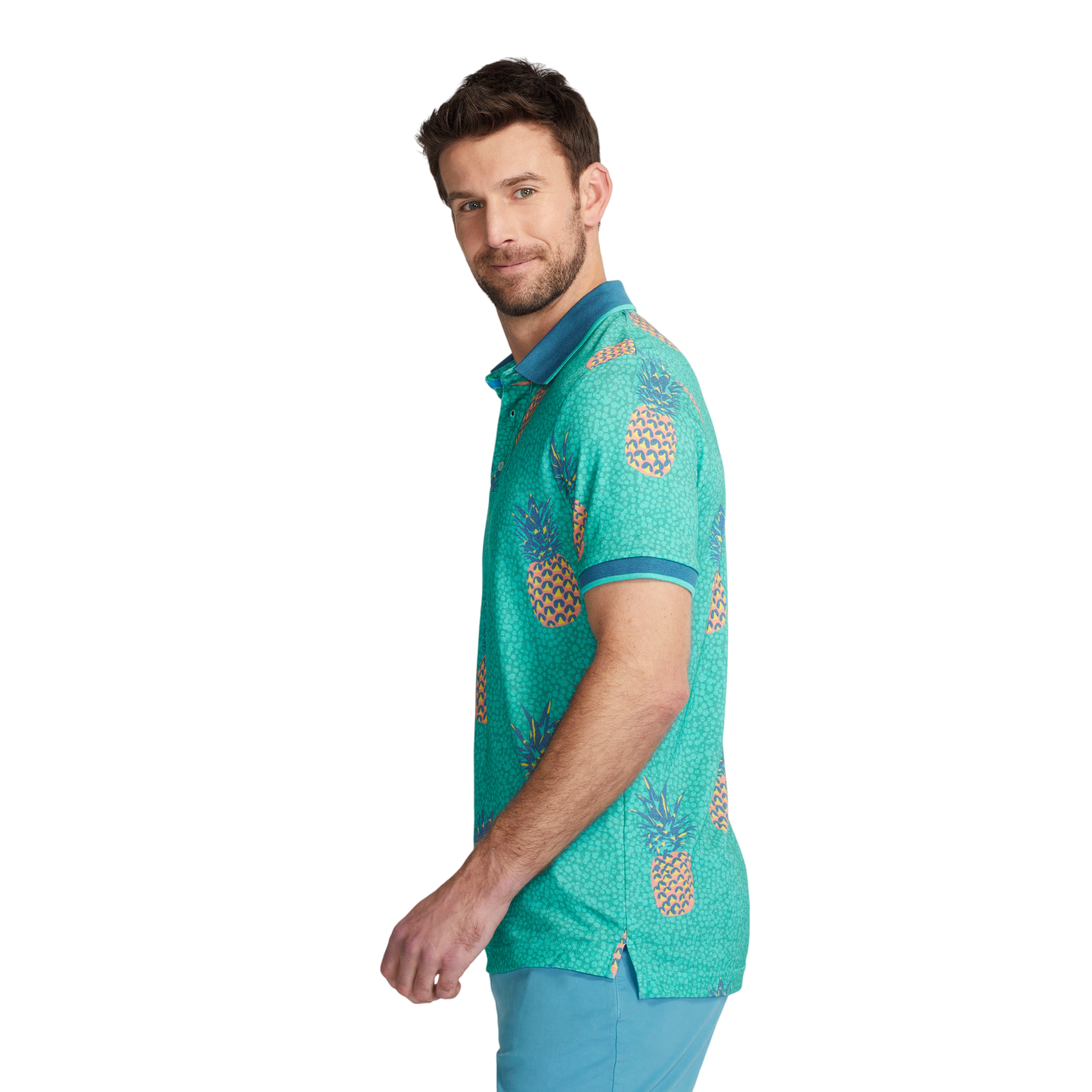 The Green Giant Pique Men's Short Sleeve Golf Polo Shirt