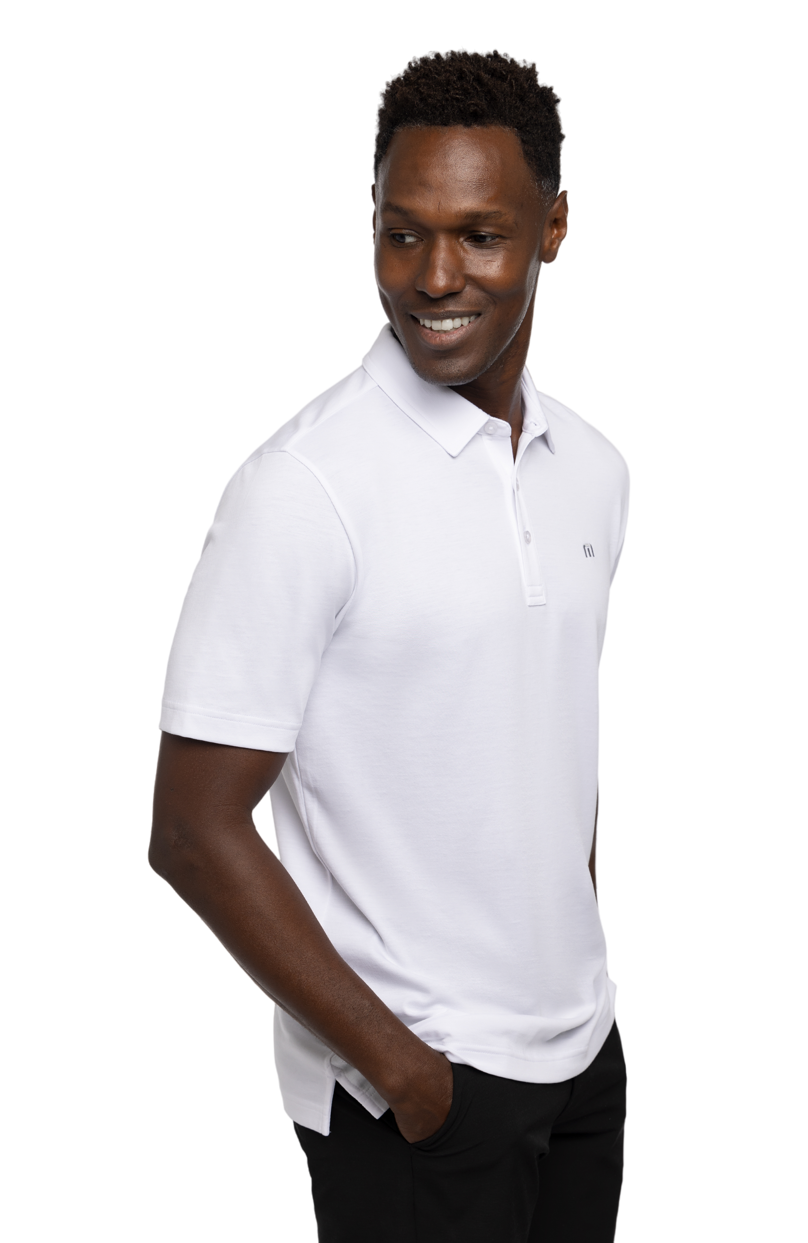 Tour Guide-Peached Men's Short Sleeve Golf Polo Shirt