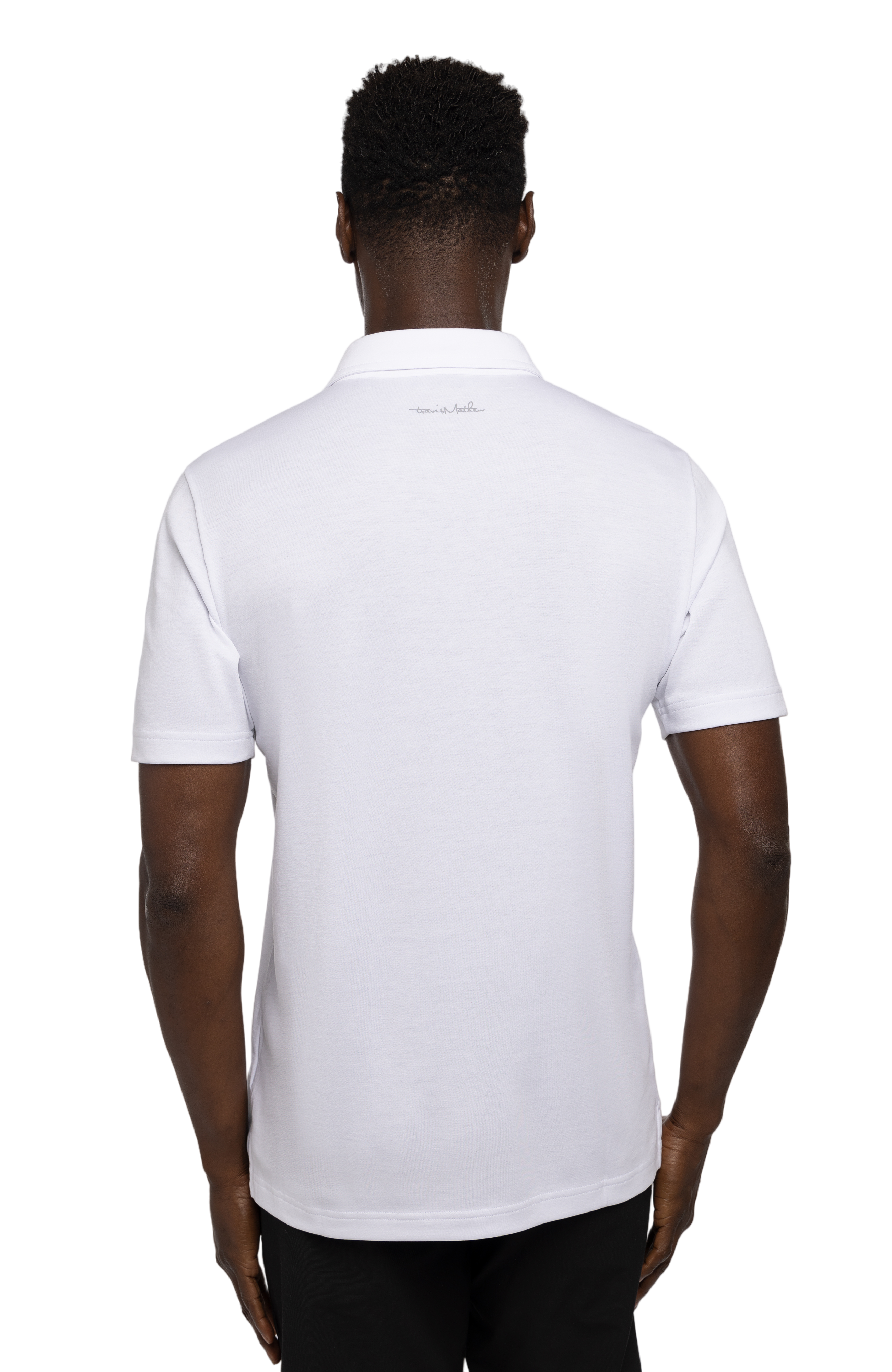 Tour Guide-Peached Men's Short Sleeve Golf Polo Shirt