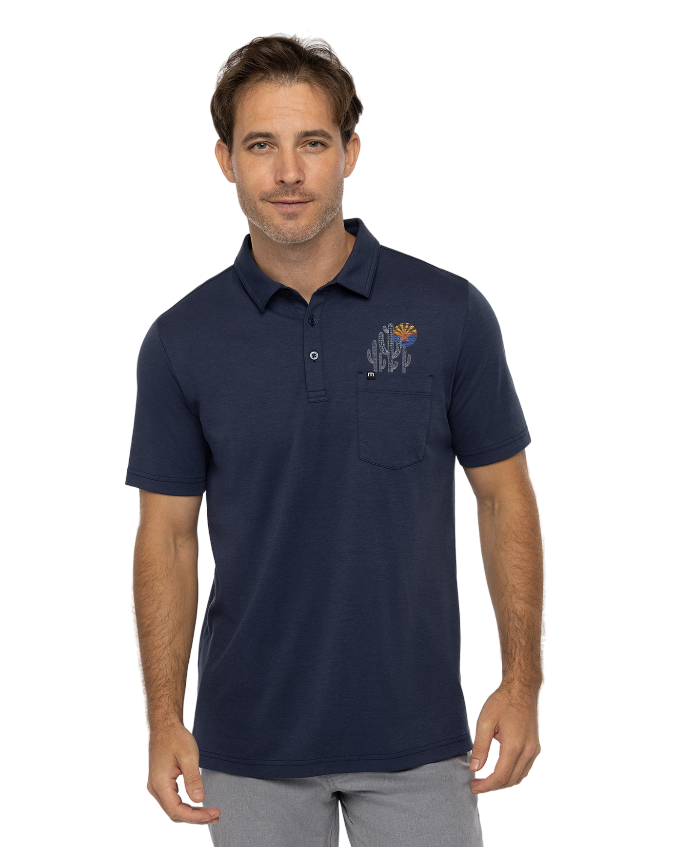 Aravaipa Men's Short Sleeve Golf Polo Shirt
