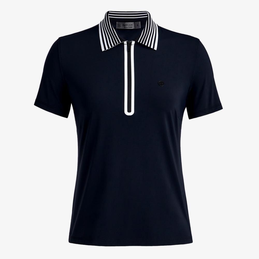 Rib Collar Silky Tech Short Sleeve Polo Shirt