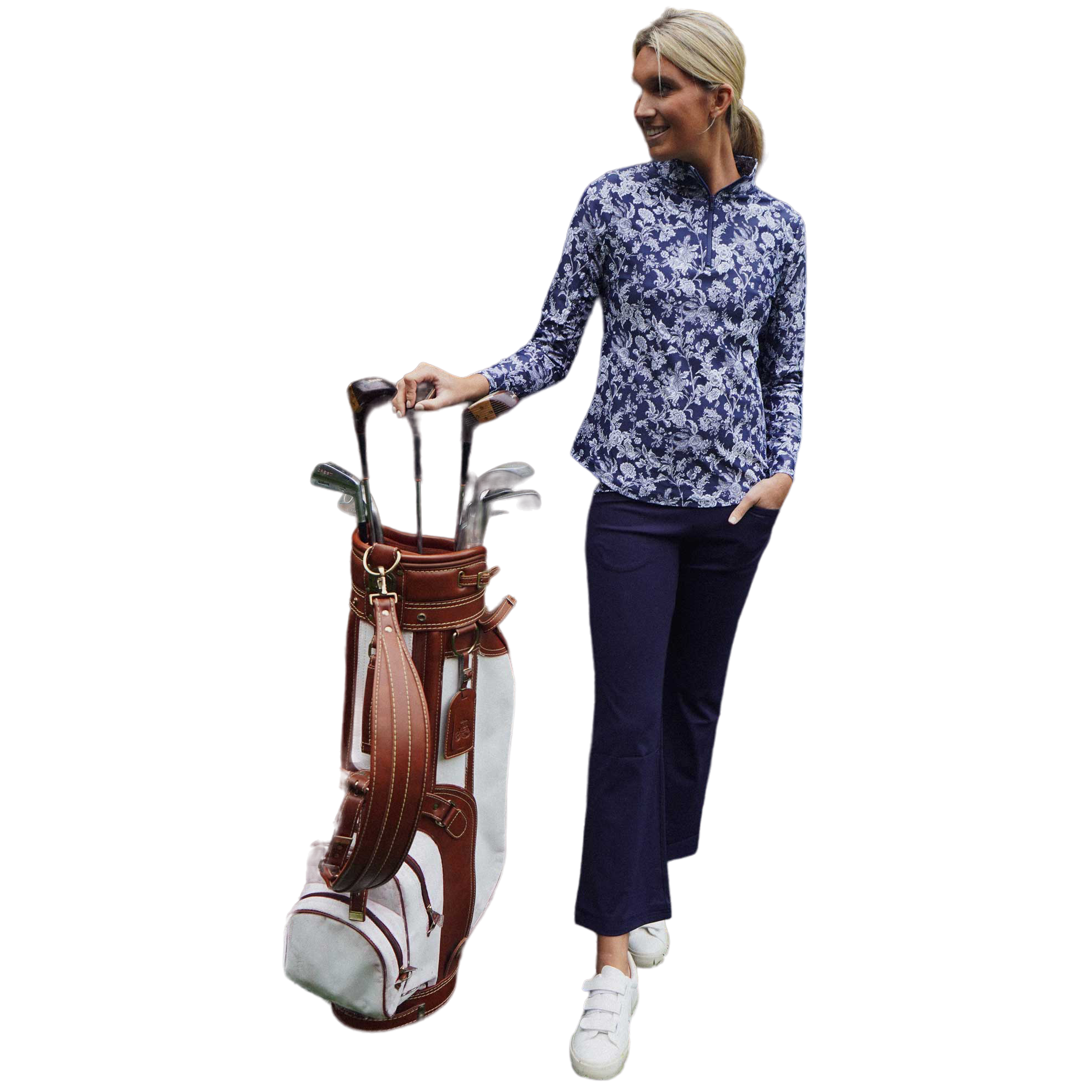 Payton Contrast Pocket 26" Women's Golf Pants