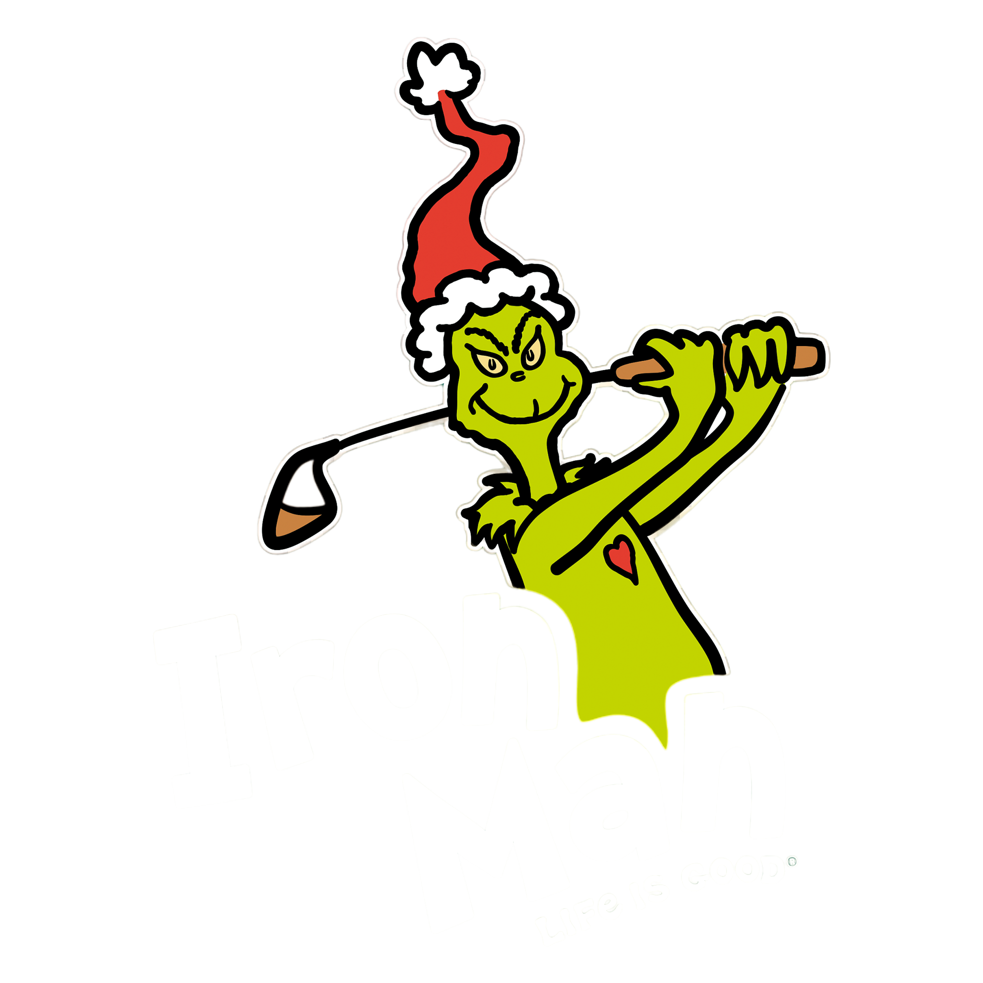 Iron Man Grinch Short Sleeve Crusher T-Shirt