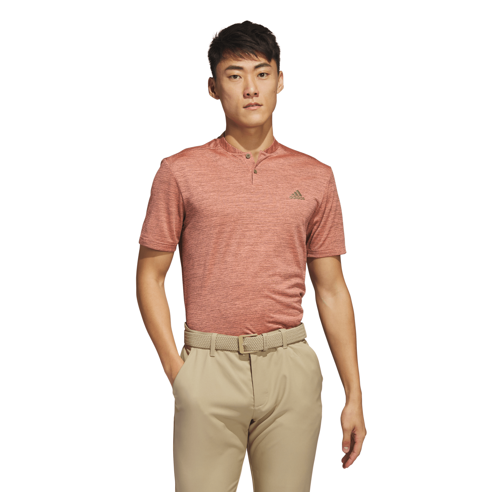 Texture Blade Men's Short Sleeve Golf Polo Shirt