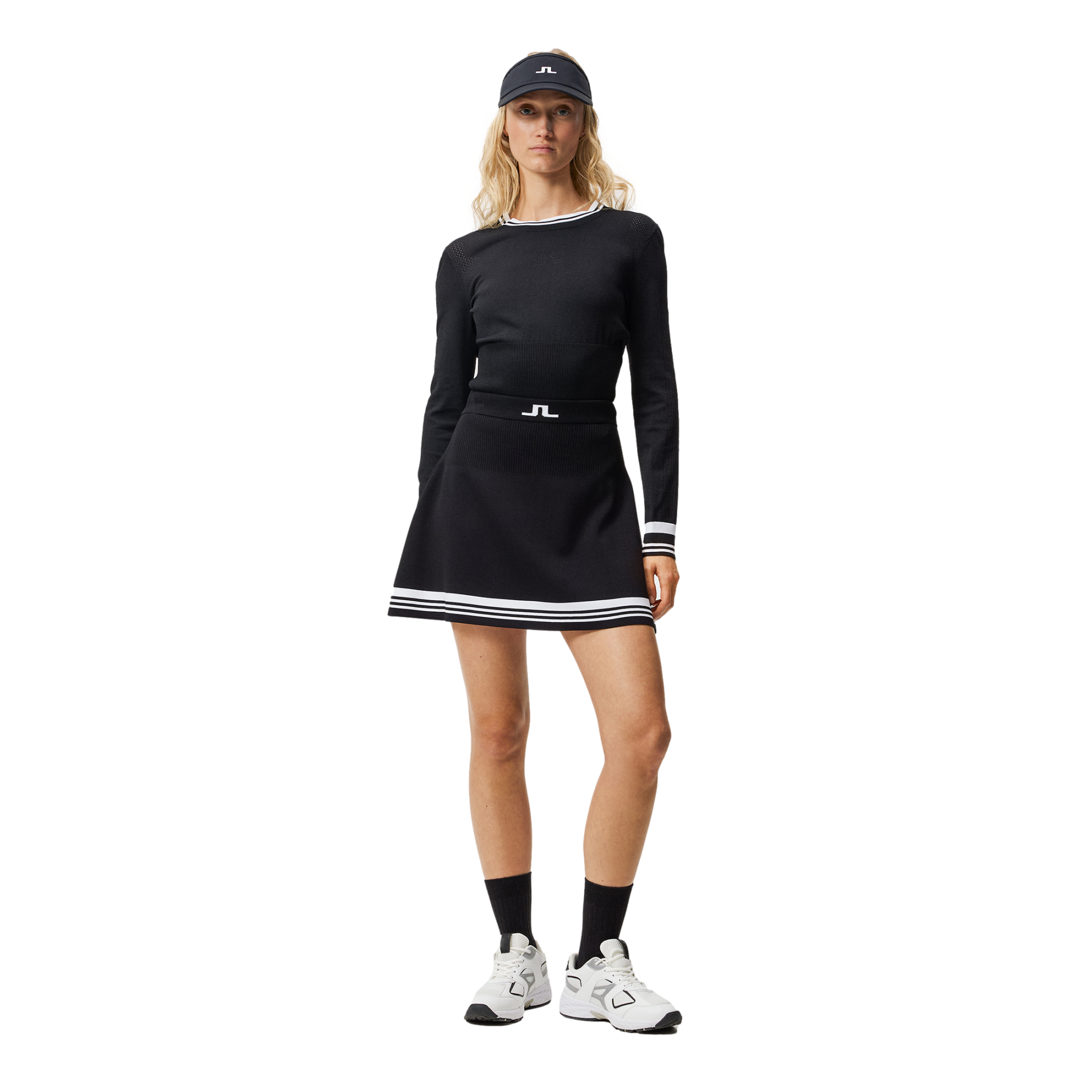 Frida Striped Knit 14.5" Skort