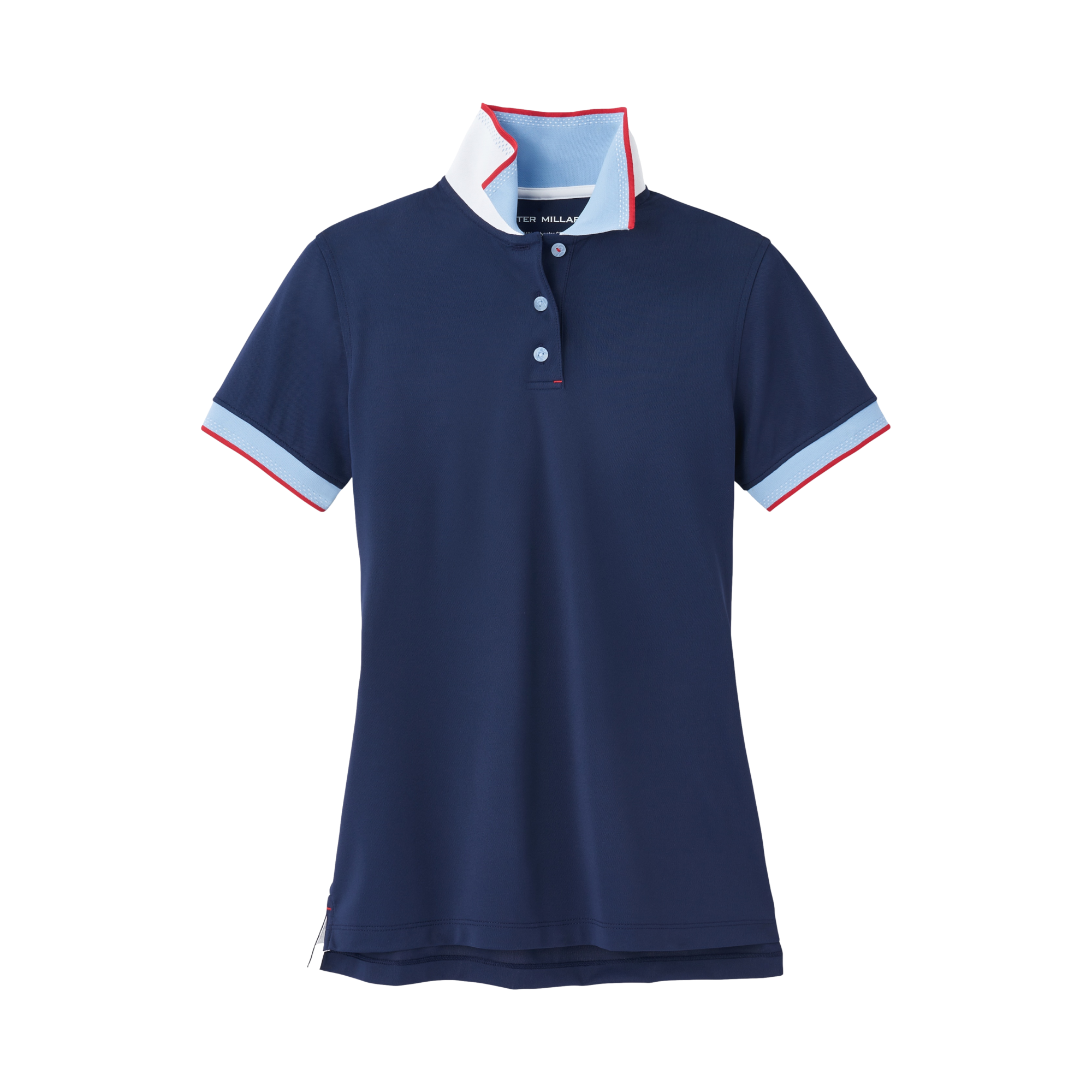Peter Millar Helen Birdseye Collar Sport Mesh Short Sleeve
